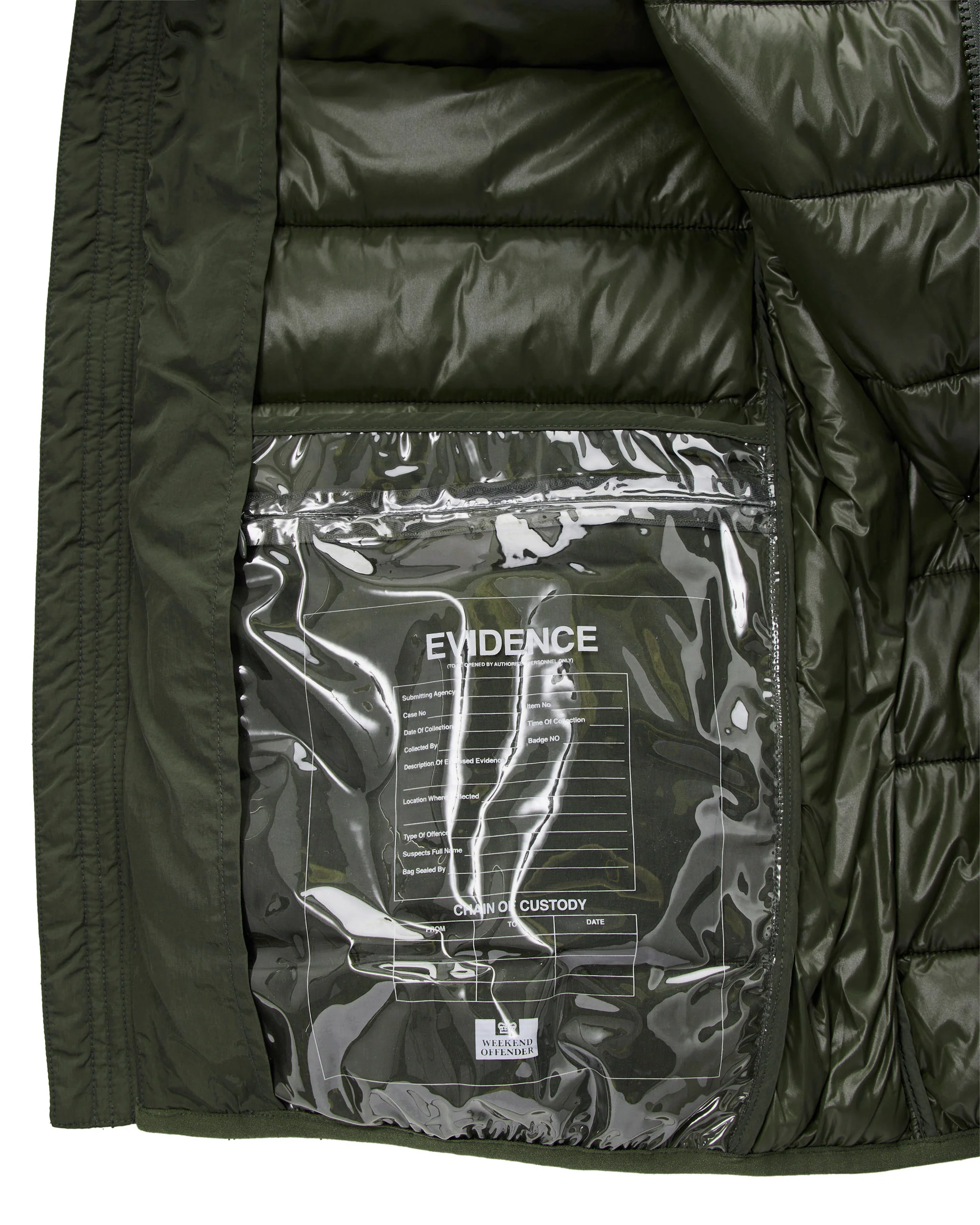 Plus Size - La Guardia Puffer Jacket Black Forest Green - Image 6