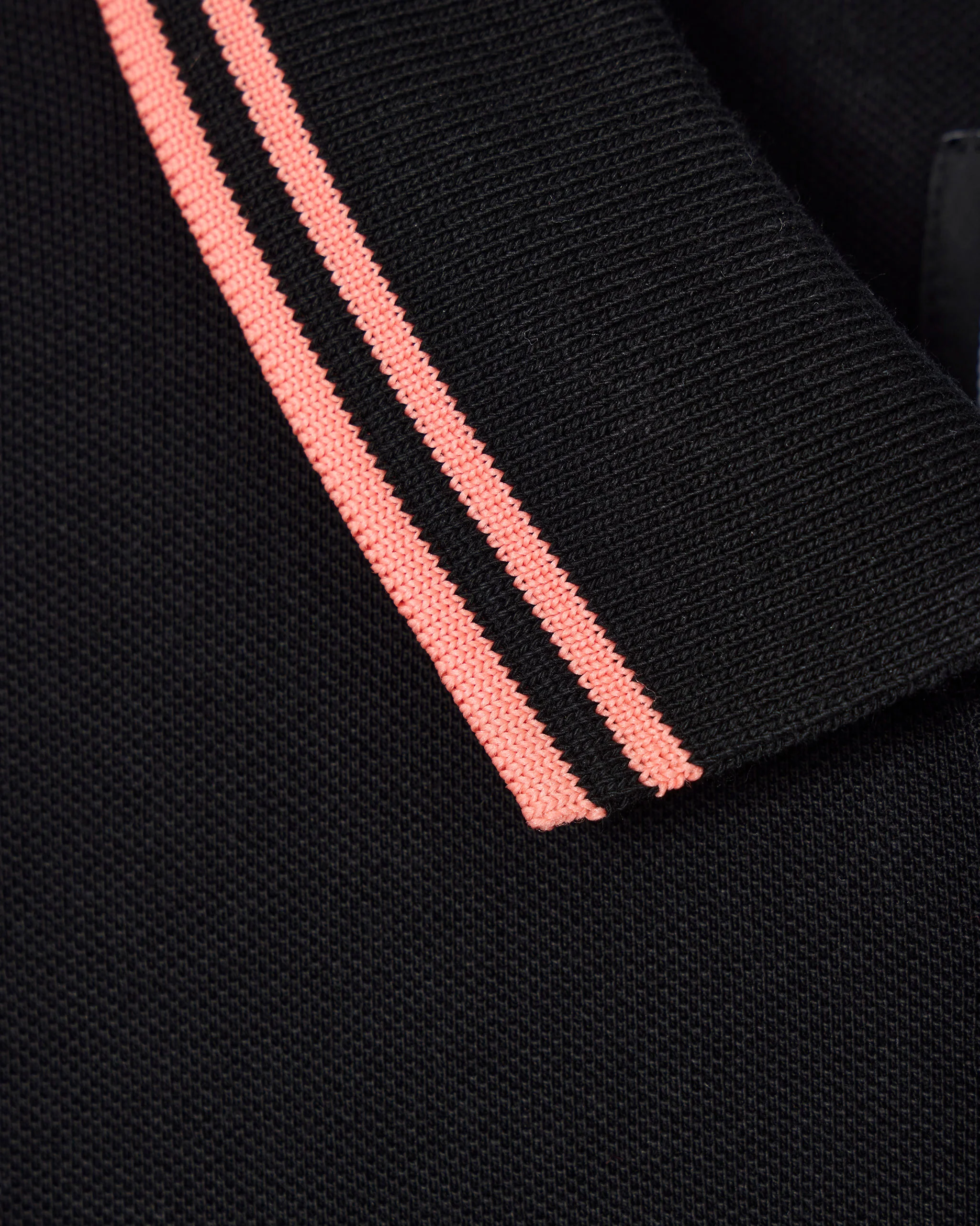 Levanto Polo Shirt Black/Coral - Image 7