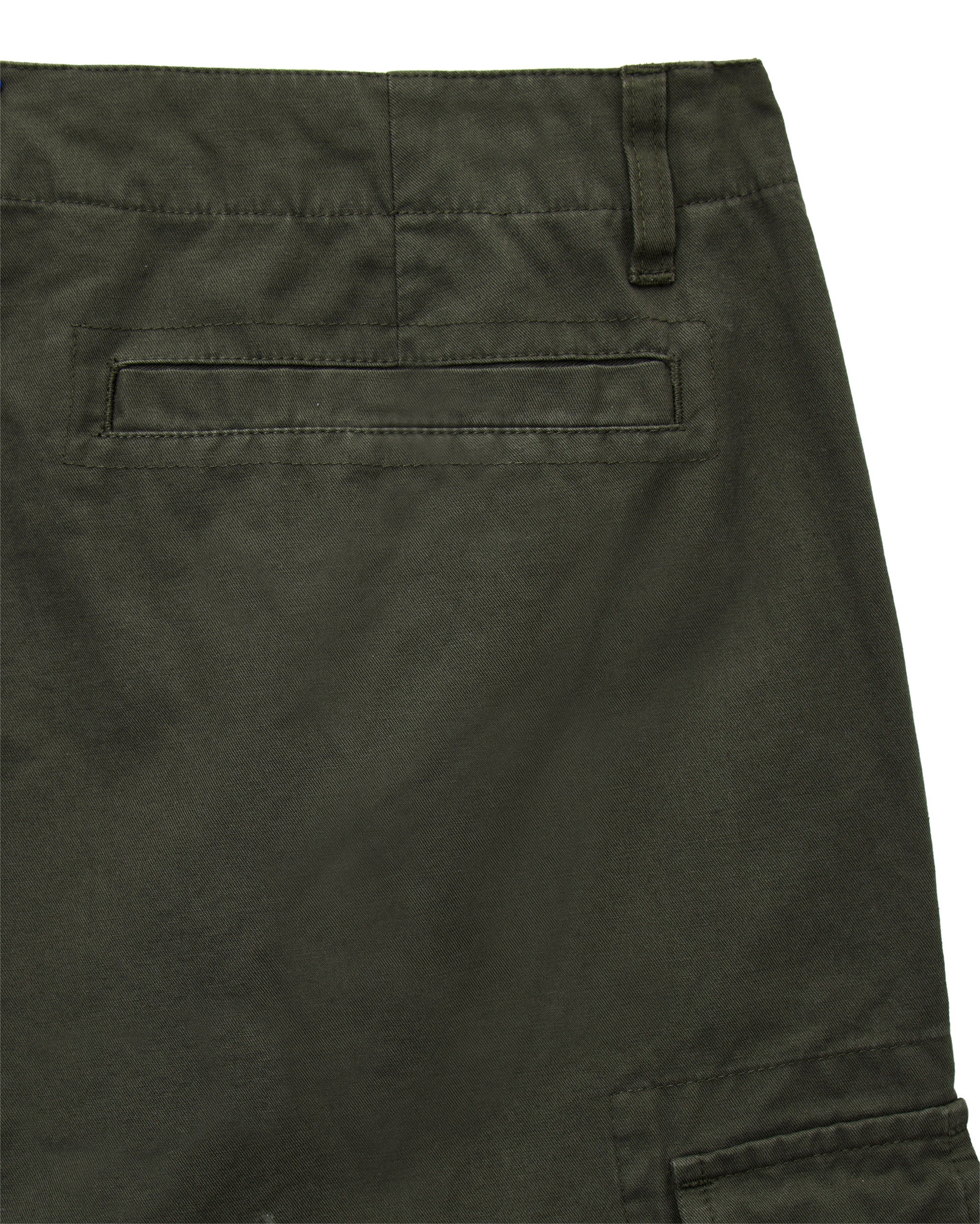 Plus Size - Mascia Cargo Shorts Black Forest Green - Image 6