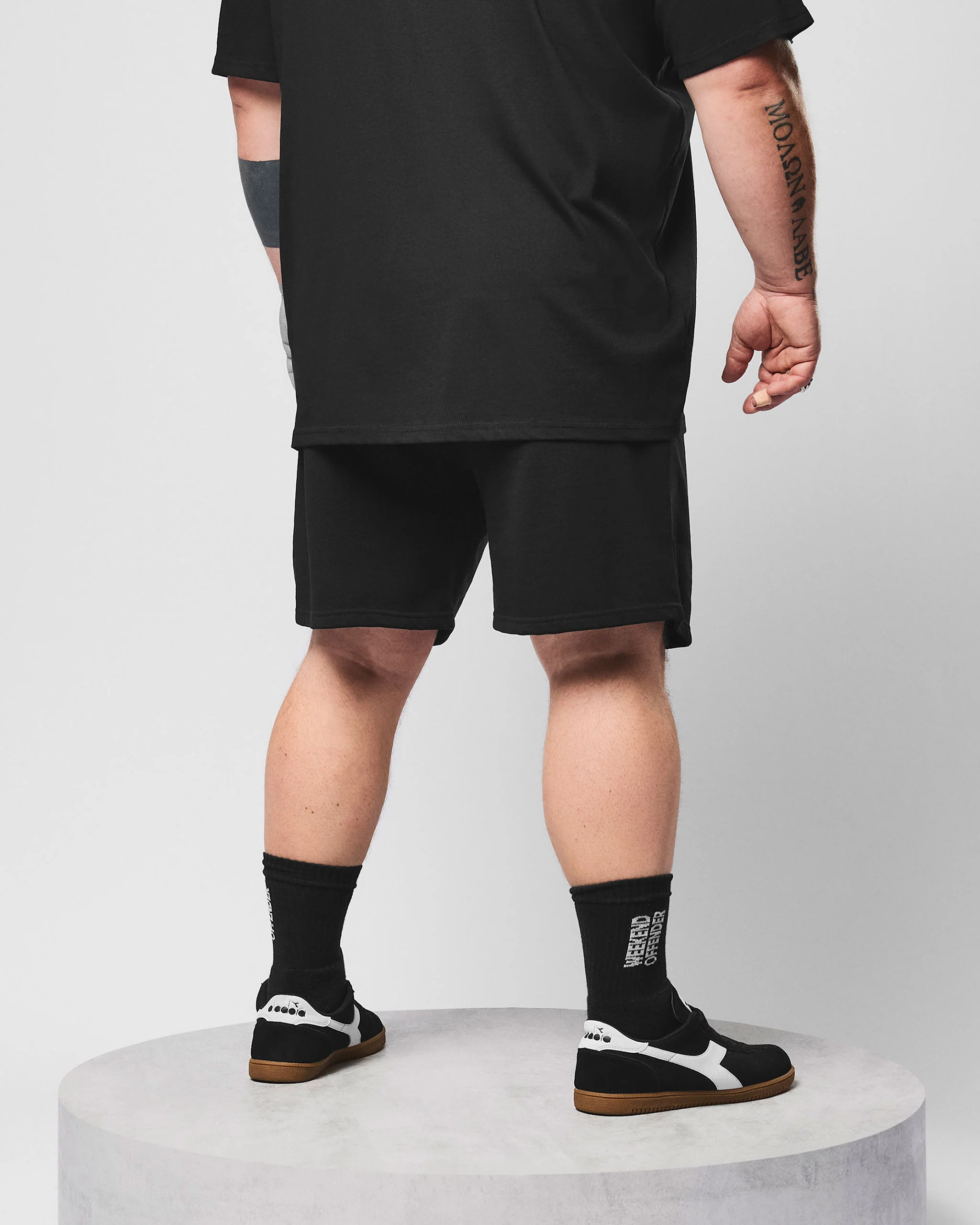 Plus Size - Mytros Jogger Shorts Black/Amazonite Green - Image 4