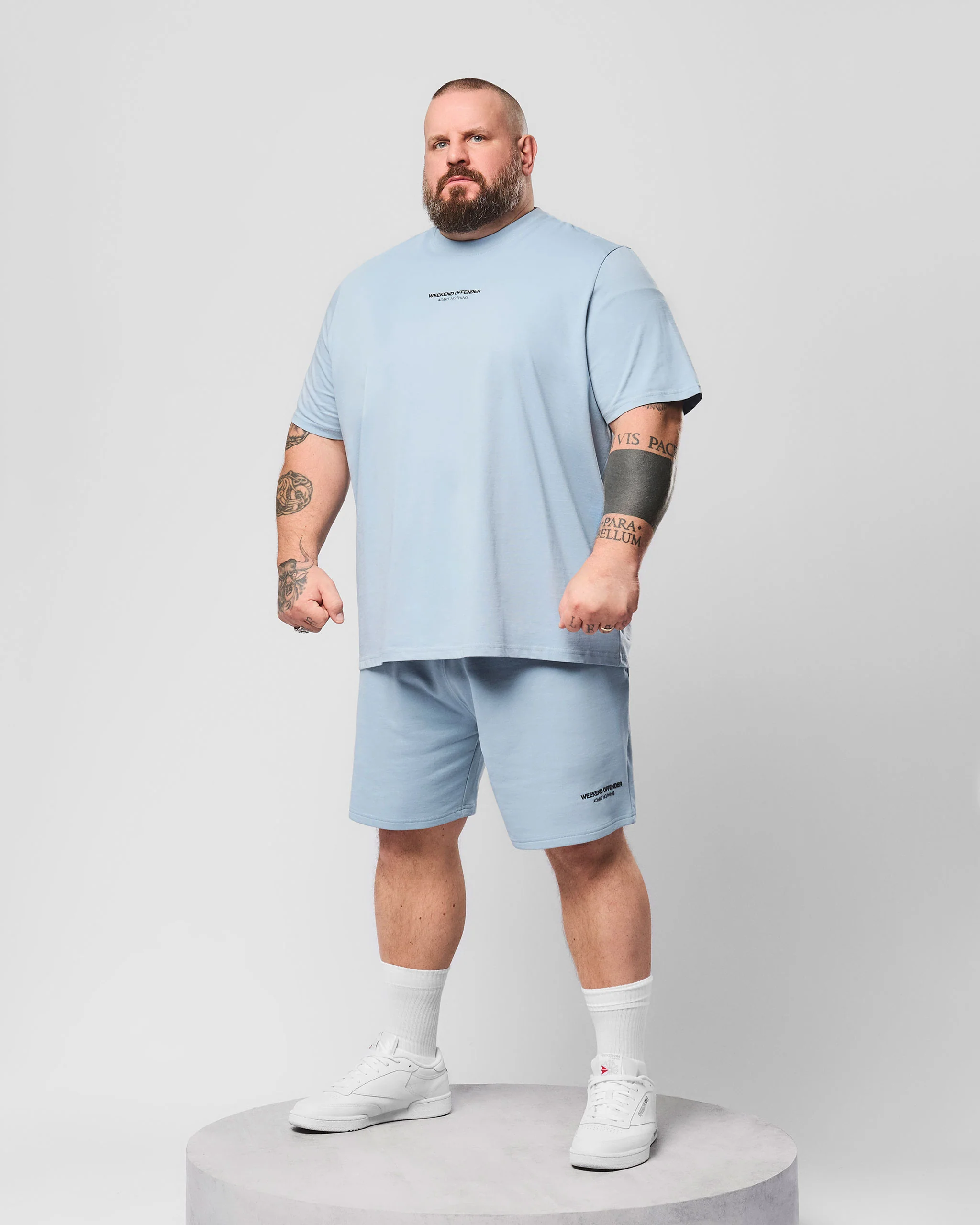 Plus Size - Mytros Jogger Shorts Blue Tourmaline/Black - Image 2