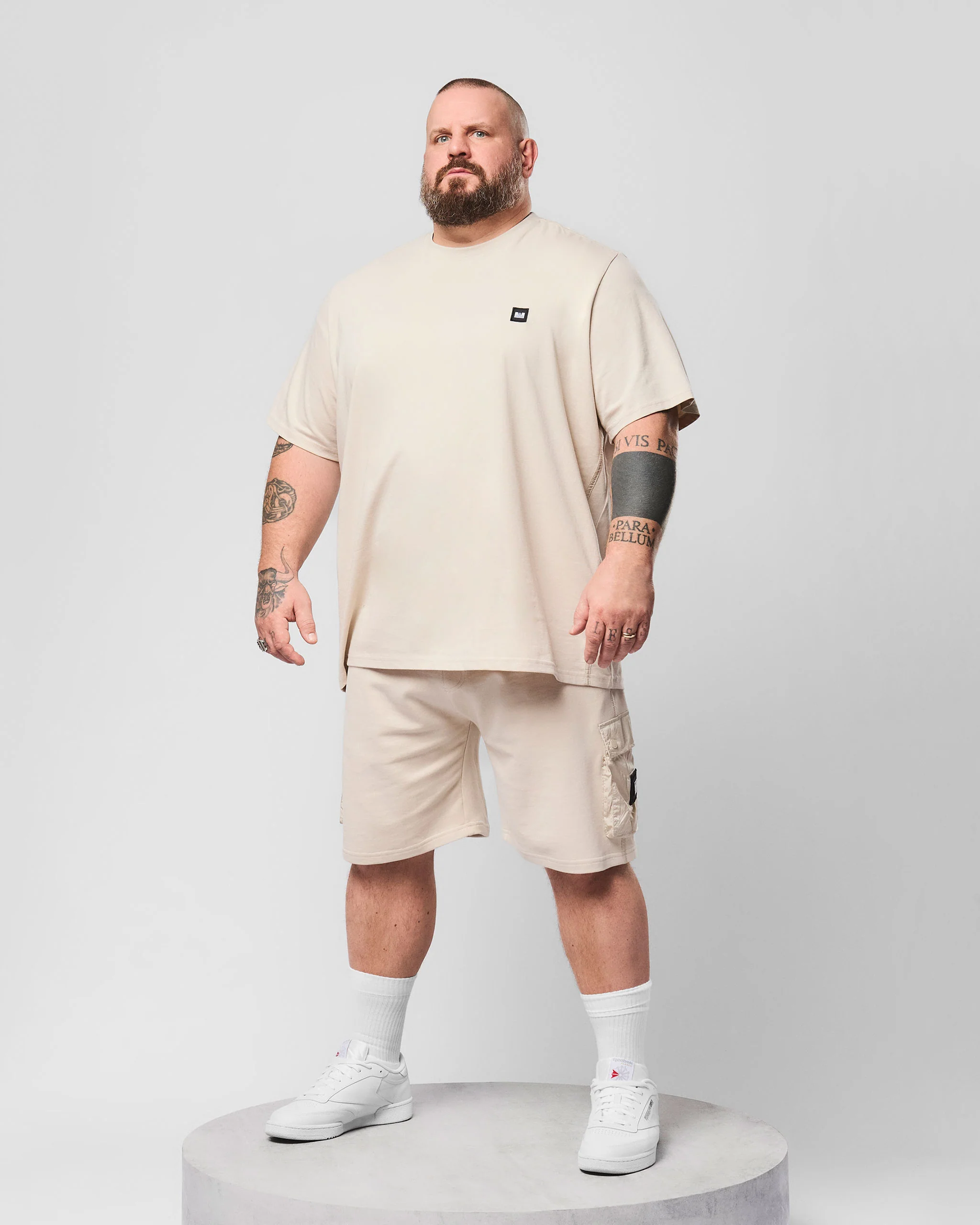 Plus Size - Nor'Easter Jogger Shorts Cement - Image 2