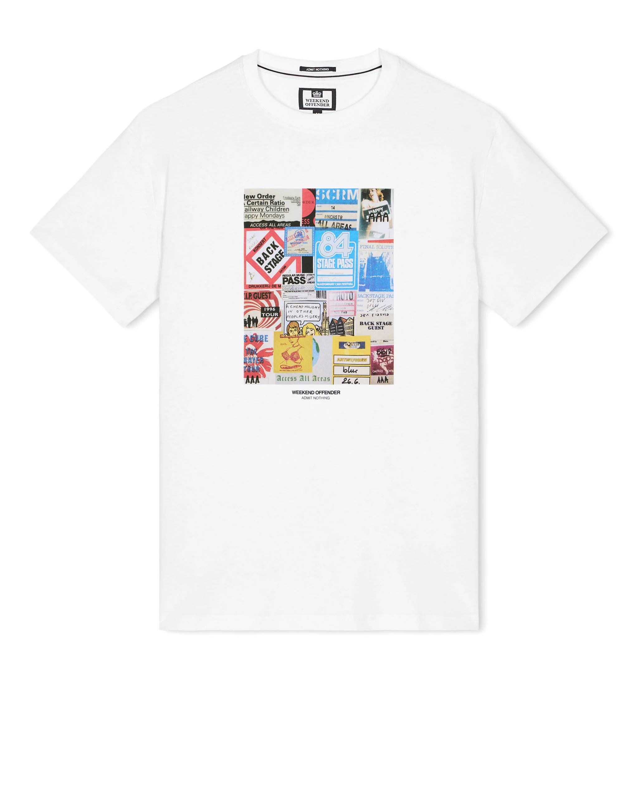 Plus Size - Passes Graphic T-Shirt White