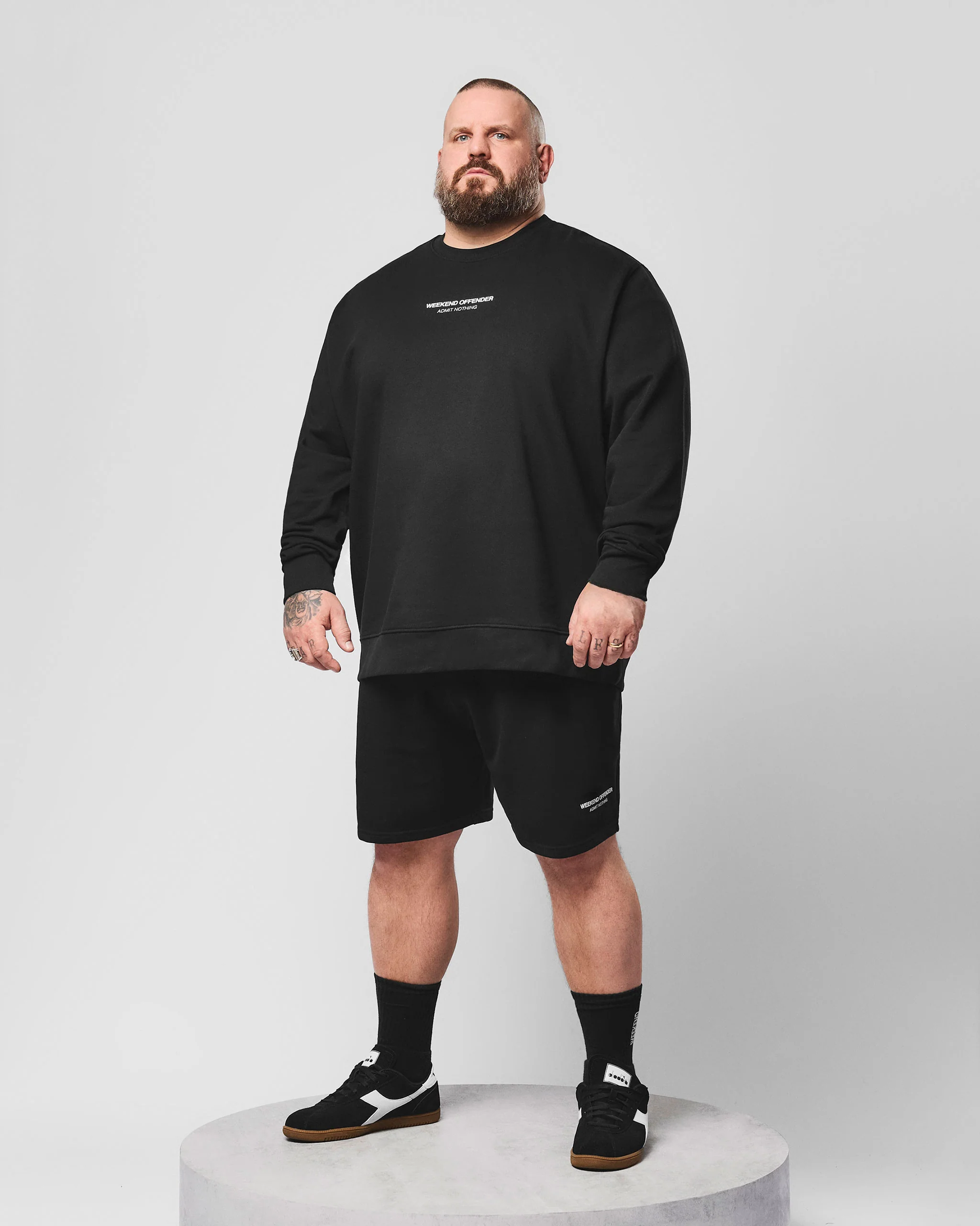 Plus Size - Raval Sweatshirt Black/Amazonite Green - Image 2