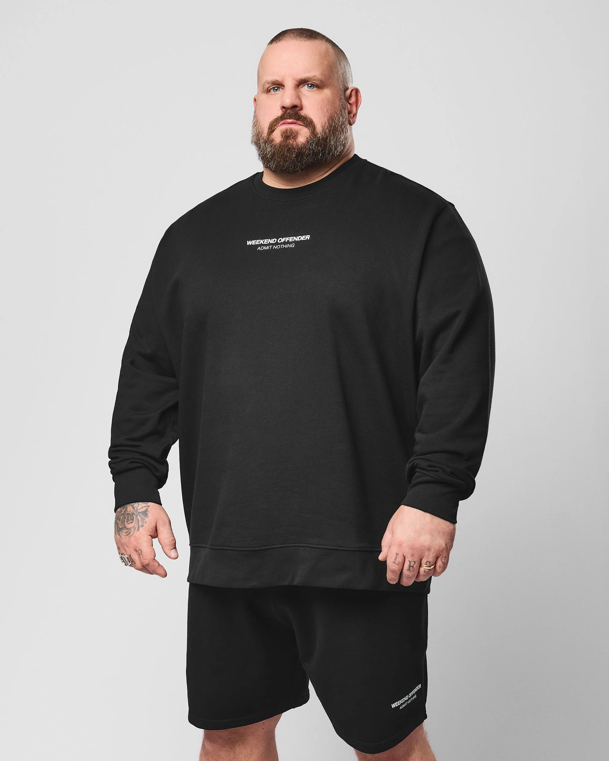 Plus Size - Raval Sweatshirt Black/Amazonite Green - Image 3