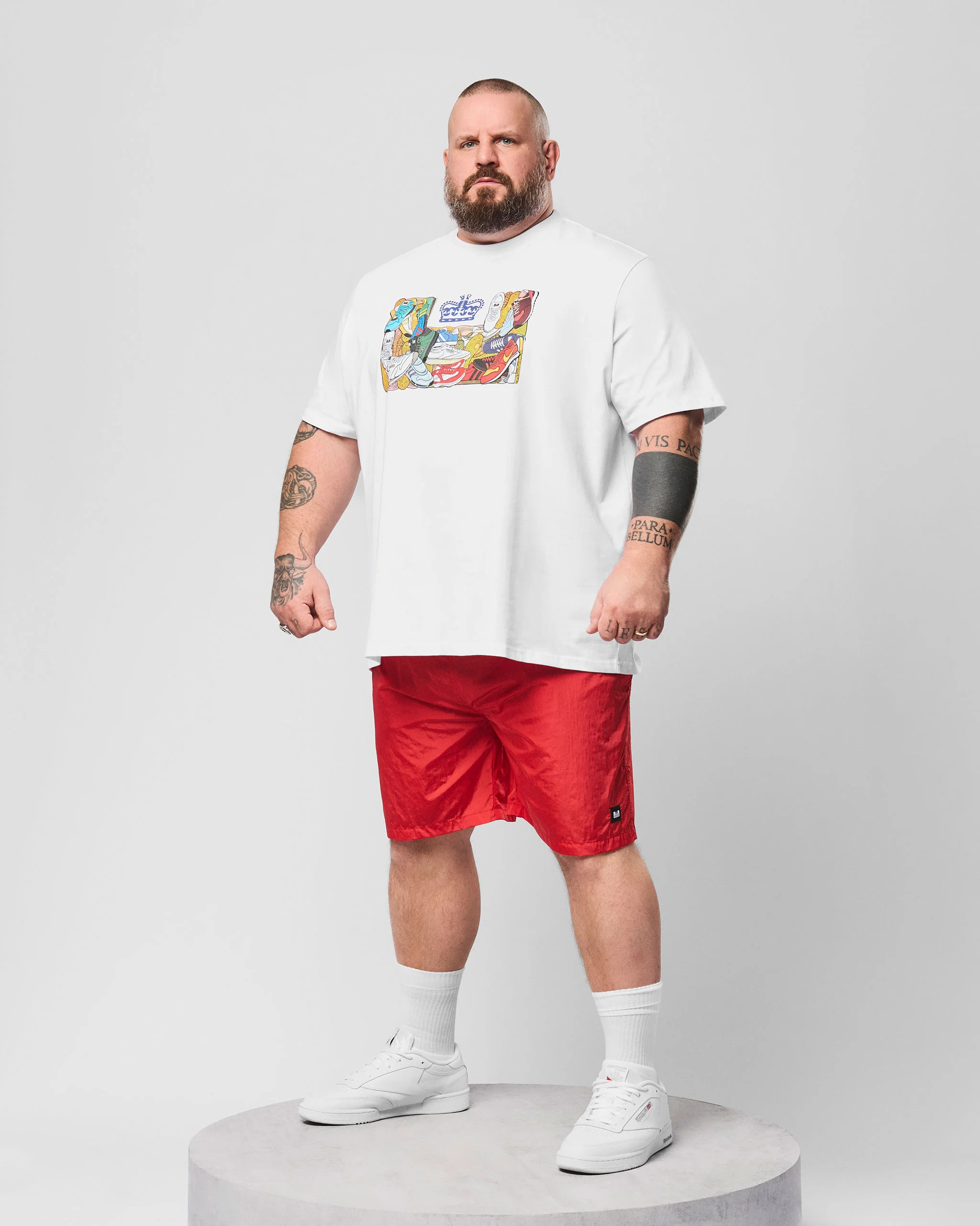 Plus Size - Stacks Swim Shorts Watermelon - Image 2
