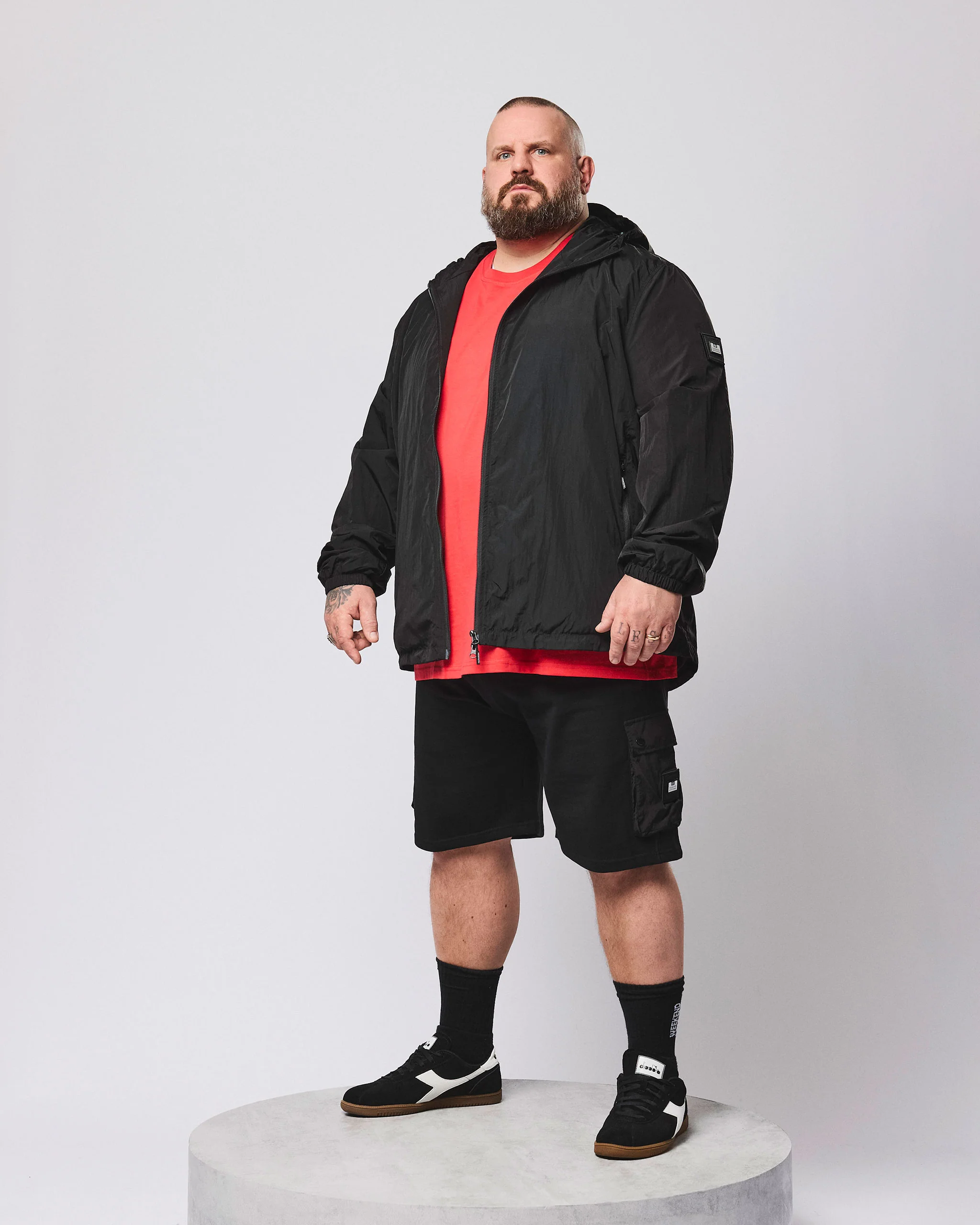 Plus Size - Technician Mesh Lined Jacket Black - Image 2