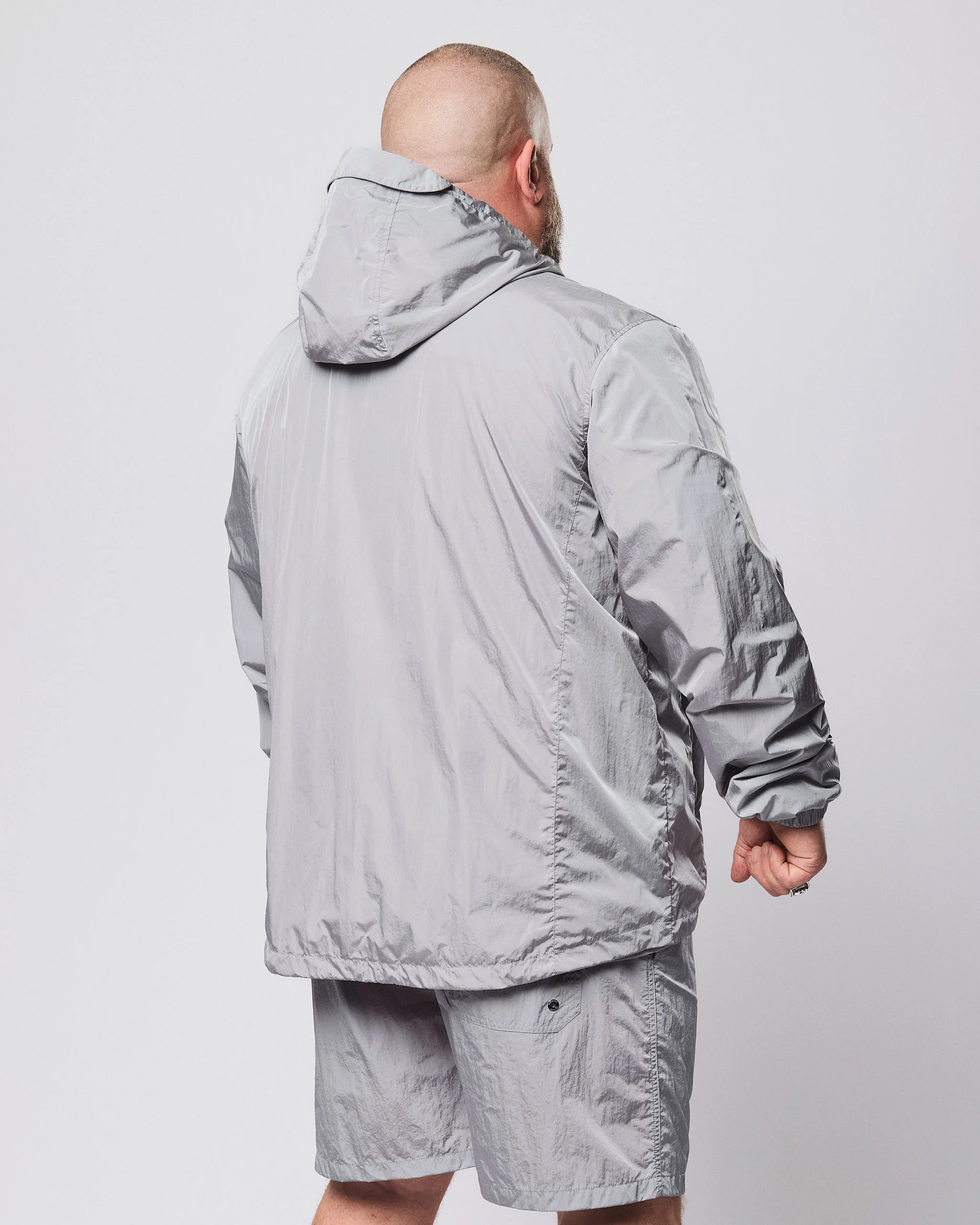 Plus Size - Technician Mesh Lined Jacket Smokey Grey - Image 4