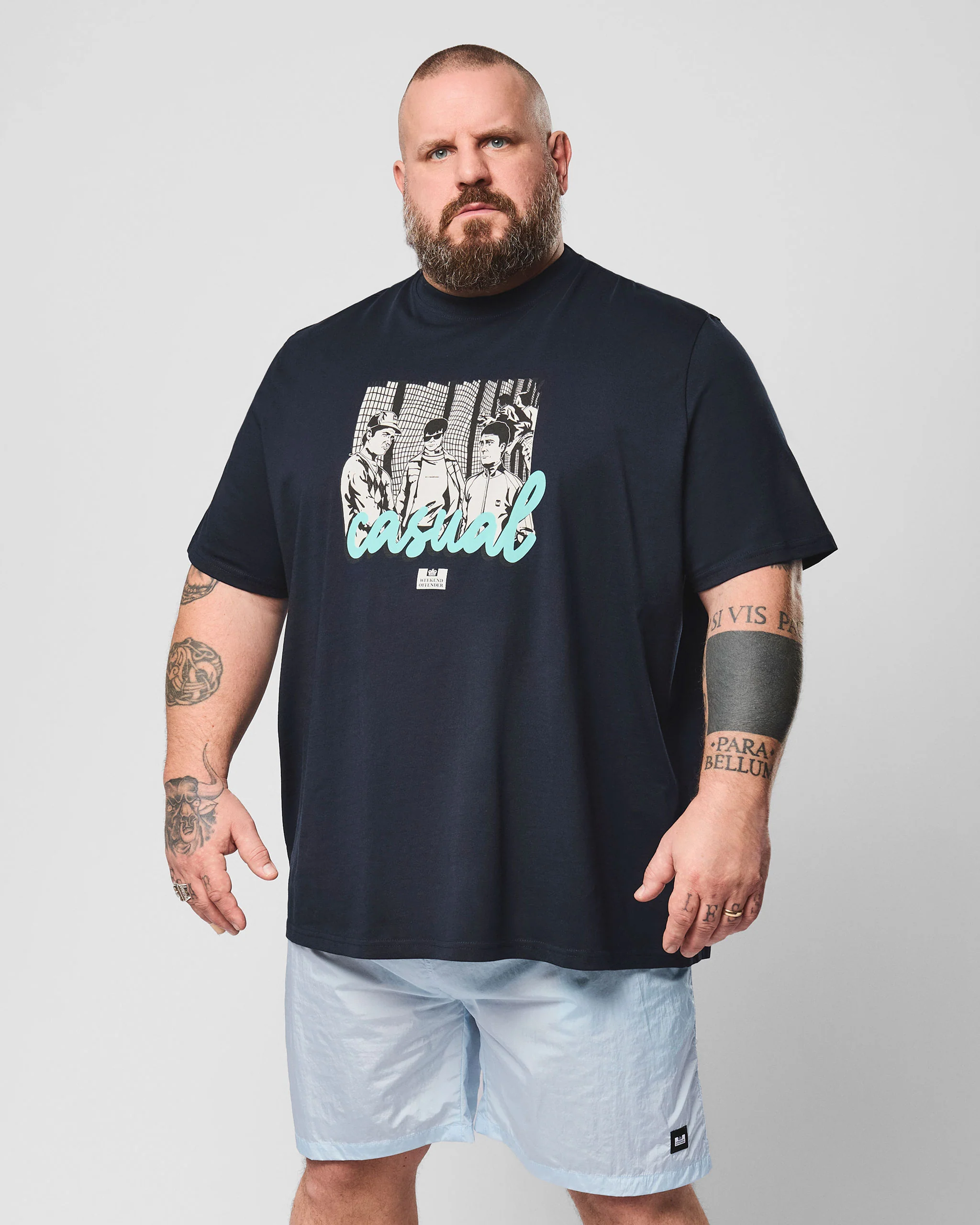 Plus Size - Terrace Graphic T-Shirt Navy - Image 4