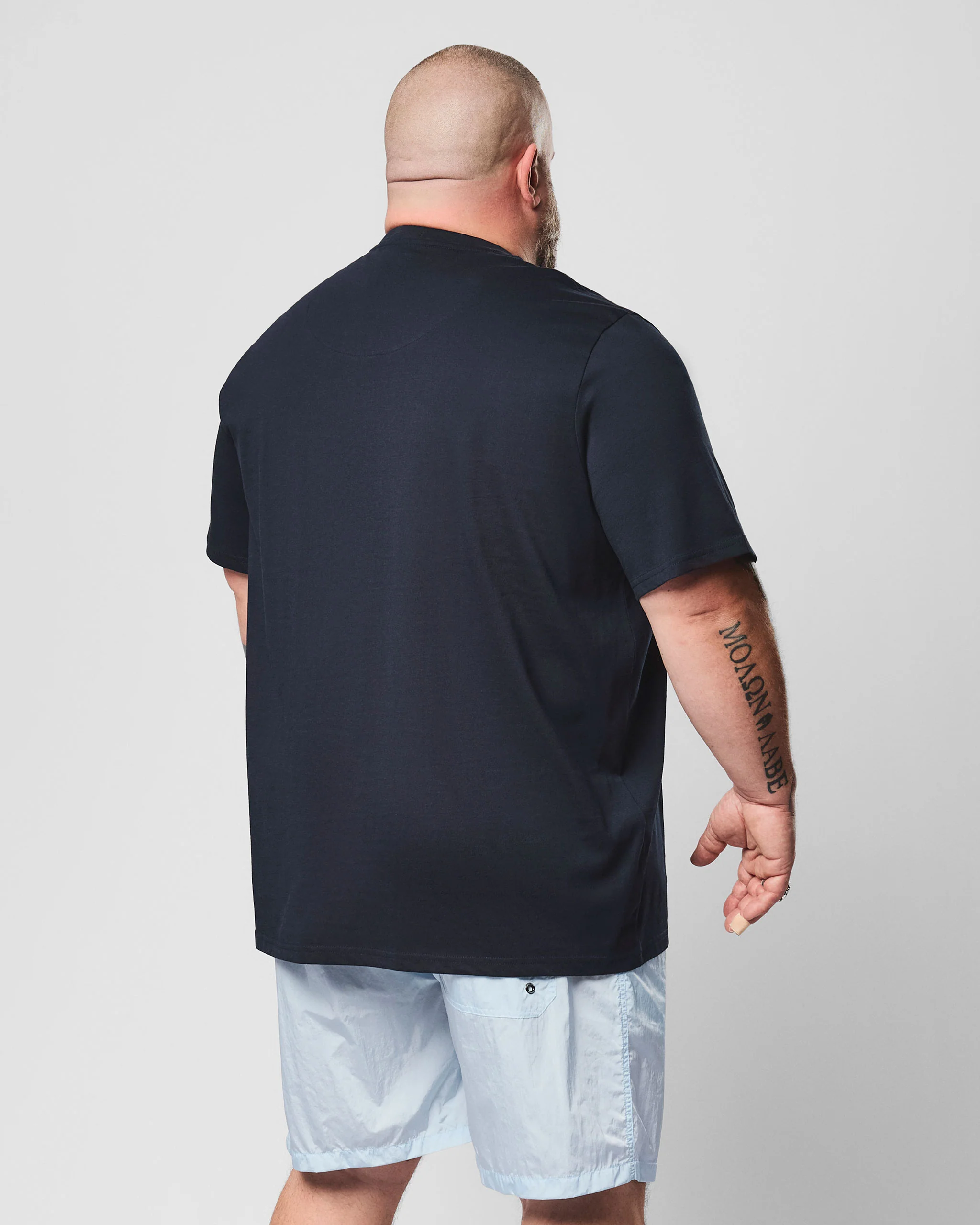 Plus Size - Terrace Graphic T-Shirt Navy - Image 5