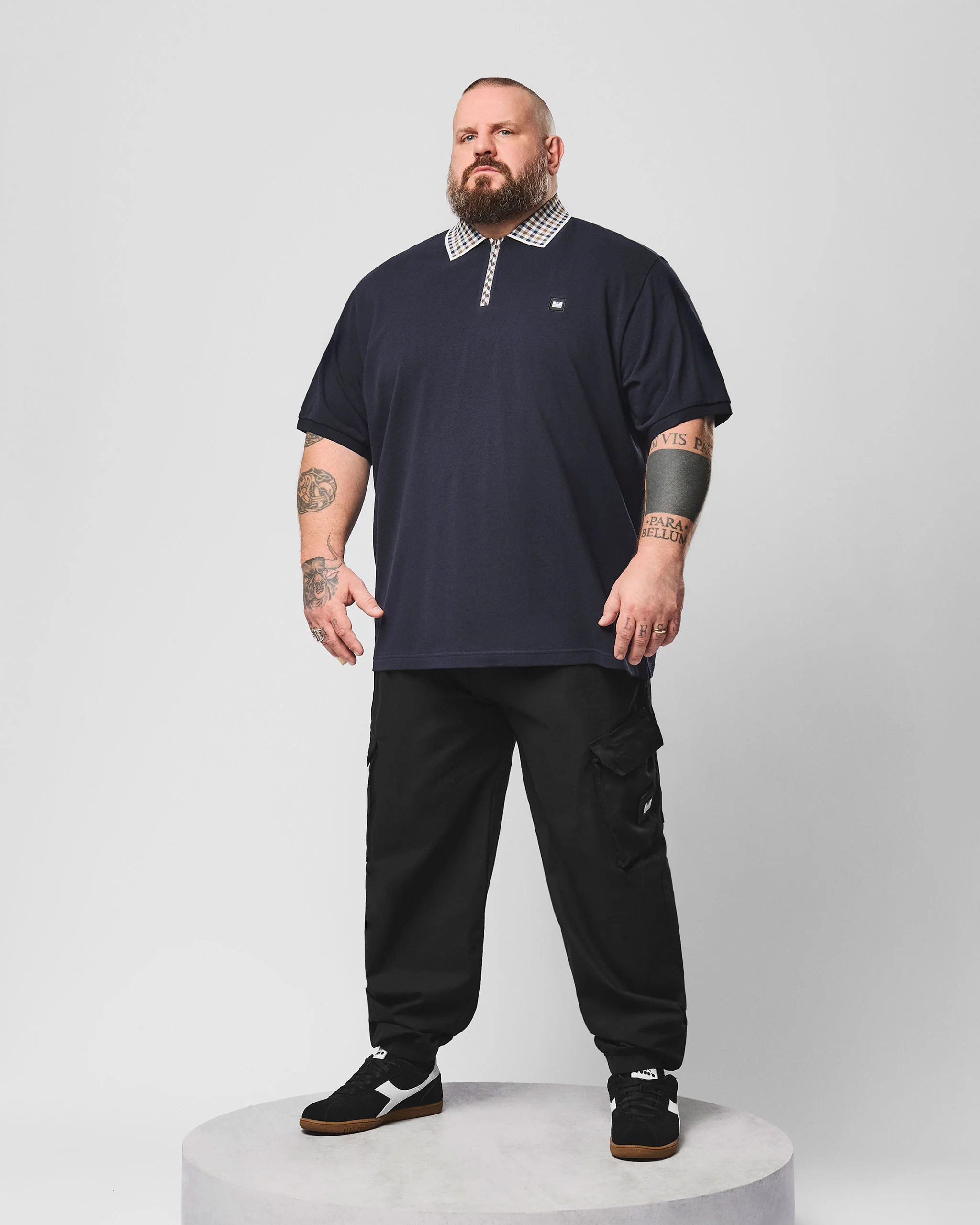 Plus Size - Tipasa Polo Shirt Navy - Image 3