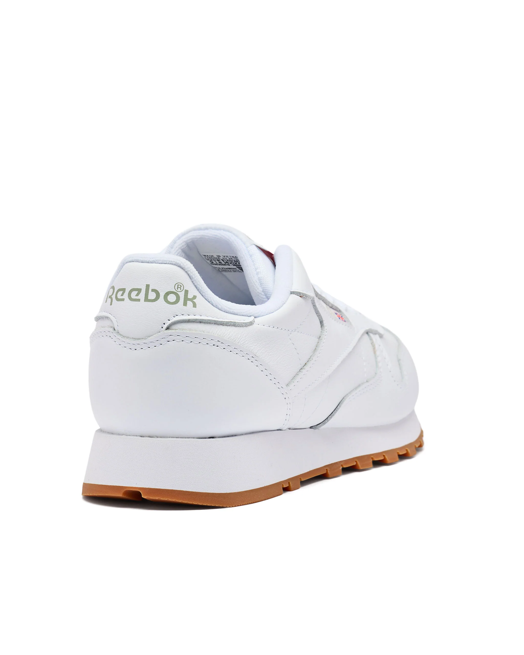 Reebok Classic Leather Trainers White/Gum - Image 3