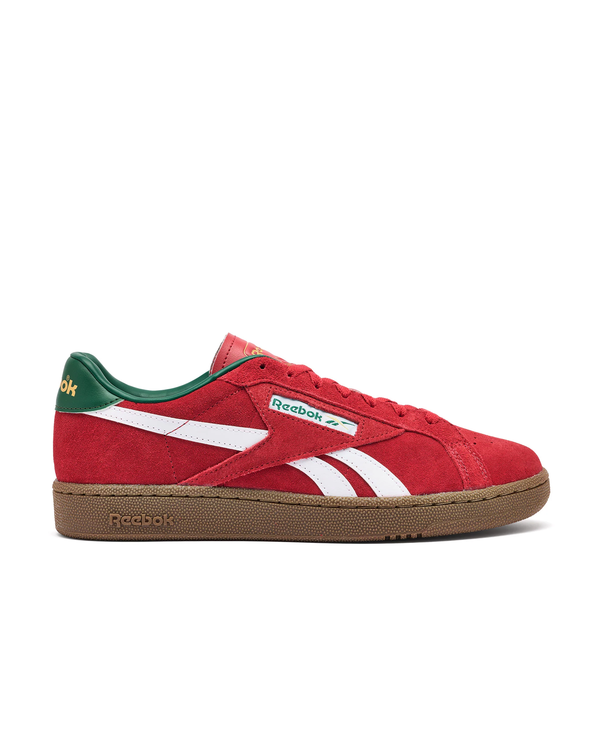 Reebok Club C Grounds Trainers Flash Red/White/Gum