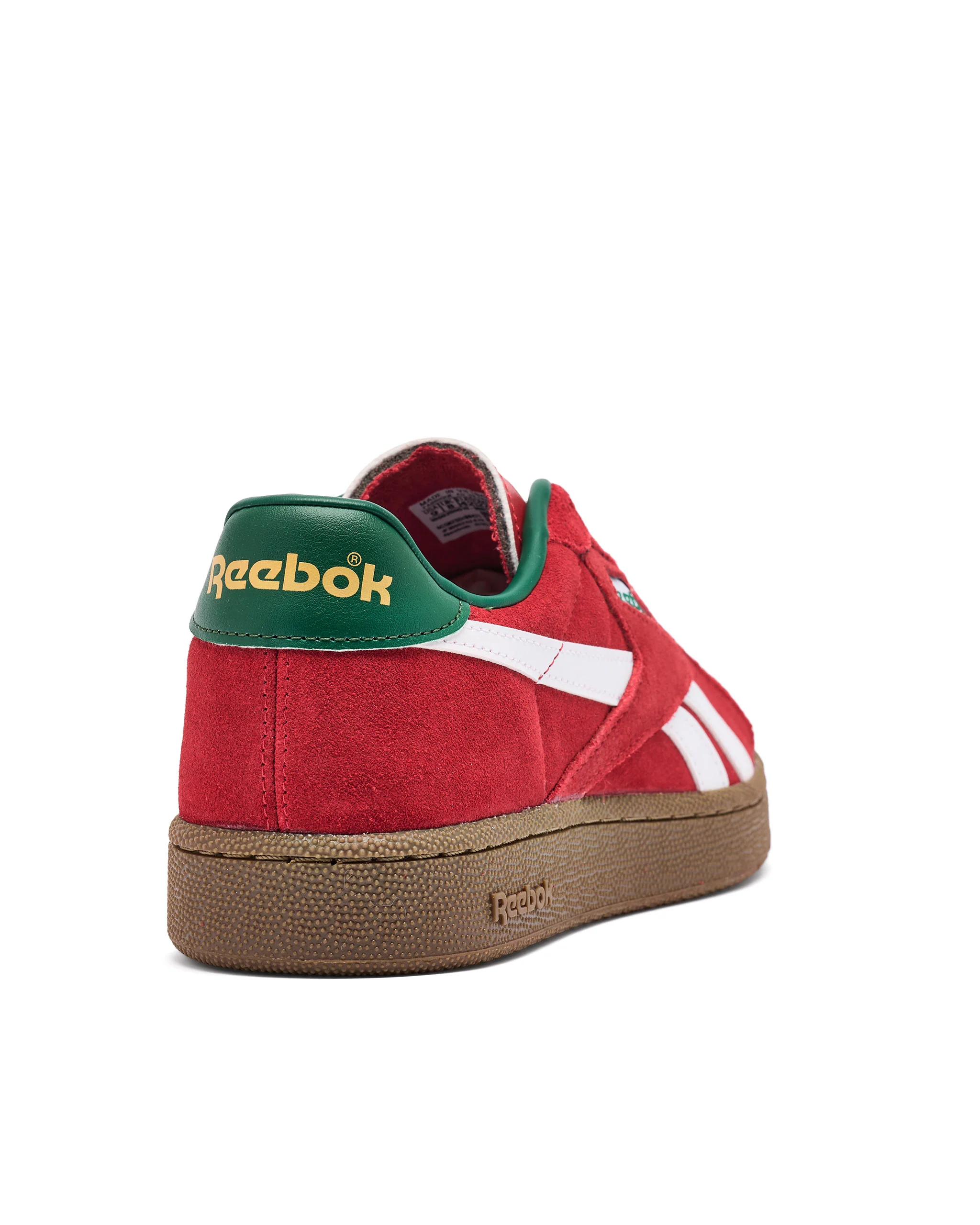 Reebok Club C Grounds Trainers Flash Red/White/Gum - Image 3