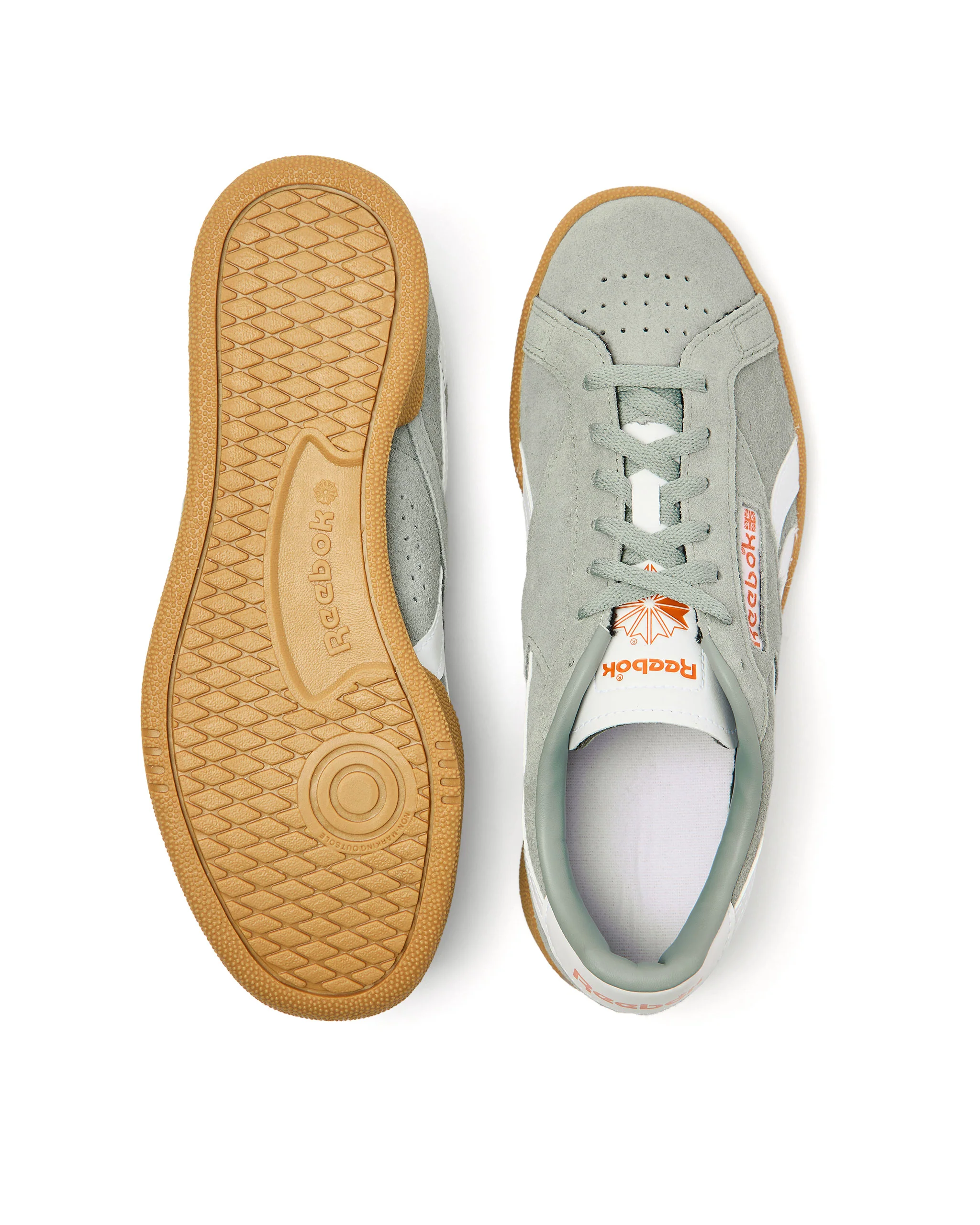 Reebok Club C Grounds Trainers Light Fog/Chalk/Gum - Image 2