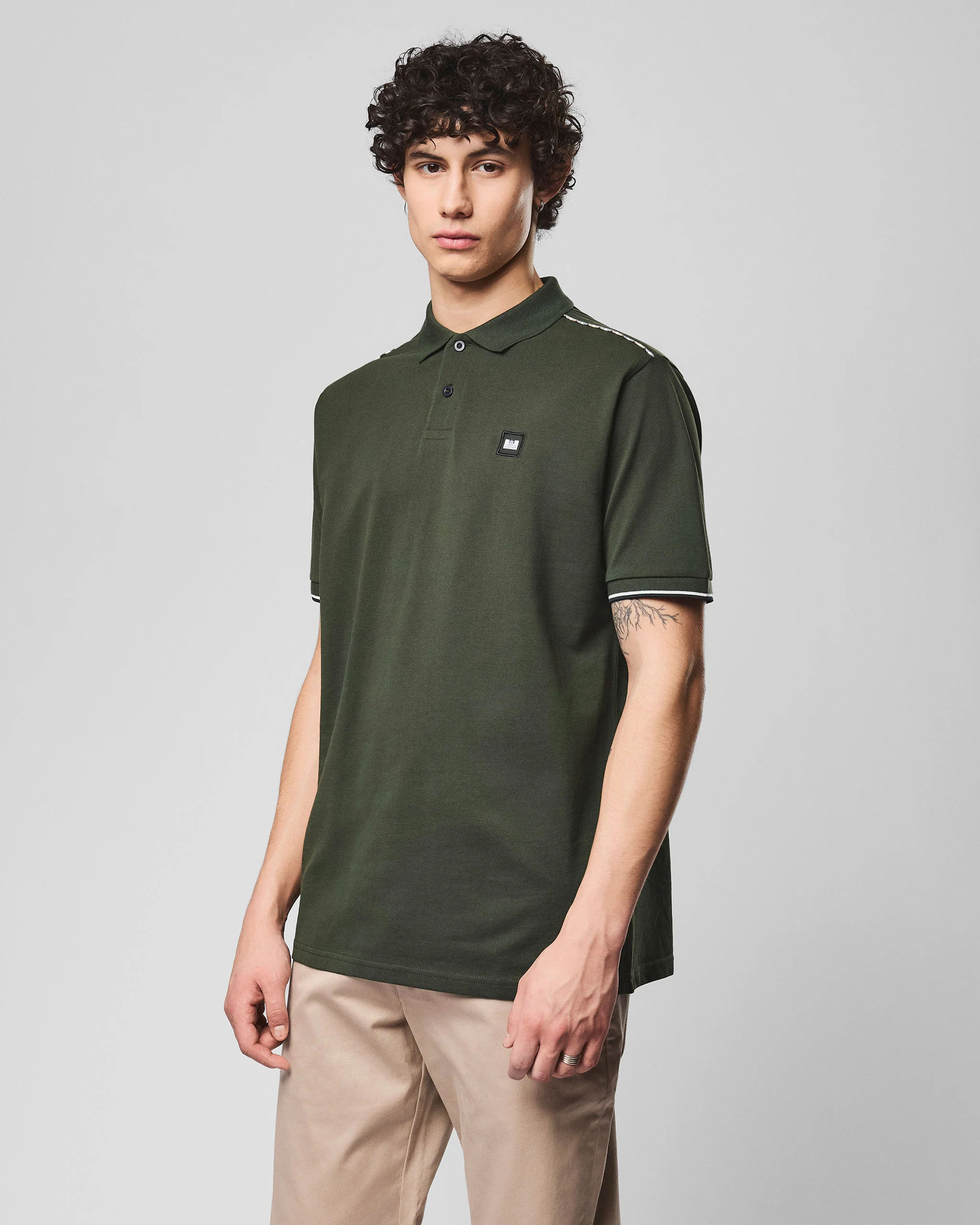 Sakai Polo Shirt Black Forest Green - Image 3