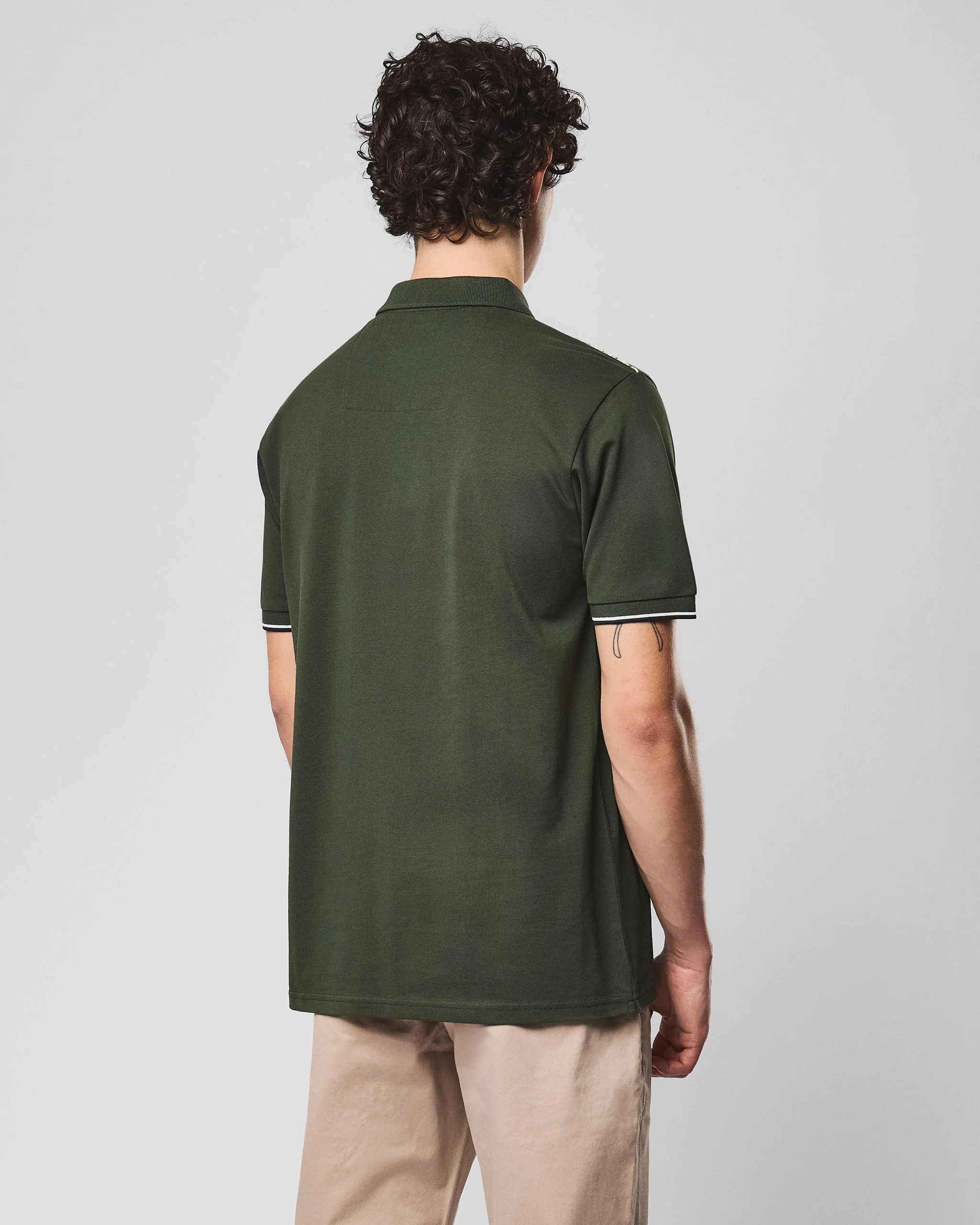 Sakai Polo Shirt Black Forest Green - Image 4