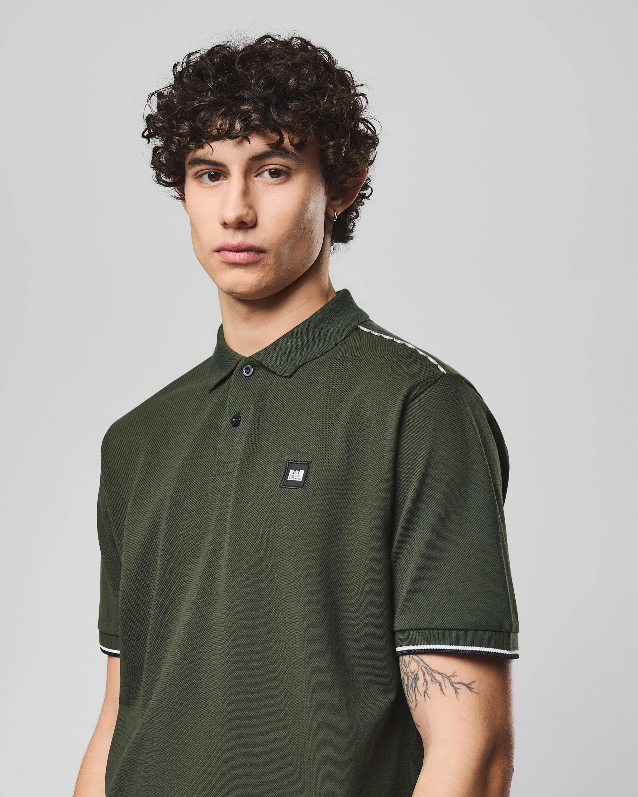 Sakai Polo Shirt Black Forest Green - Image 5