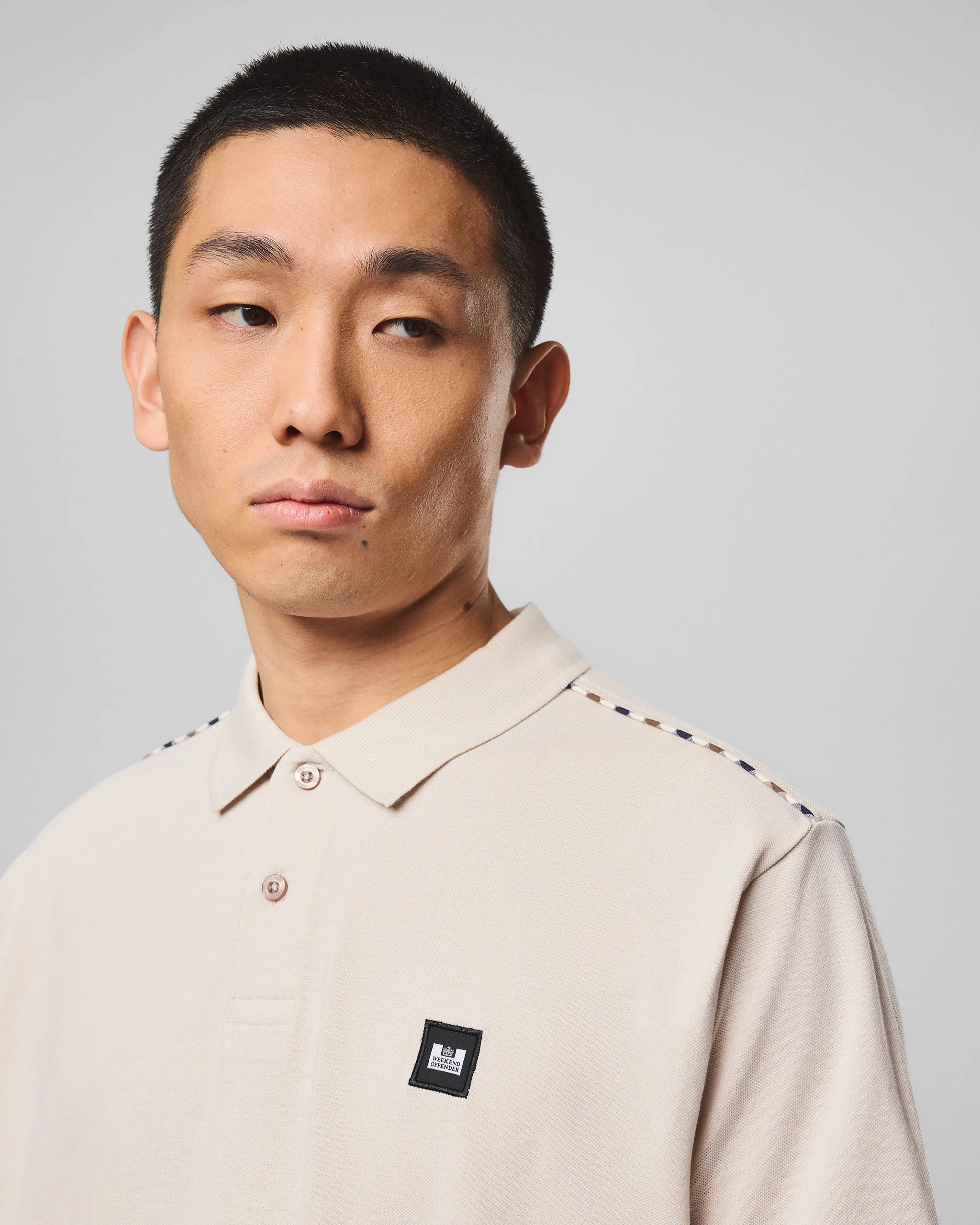 Sakai Polo Shirt Cement - Image 3