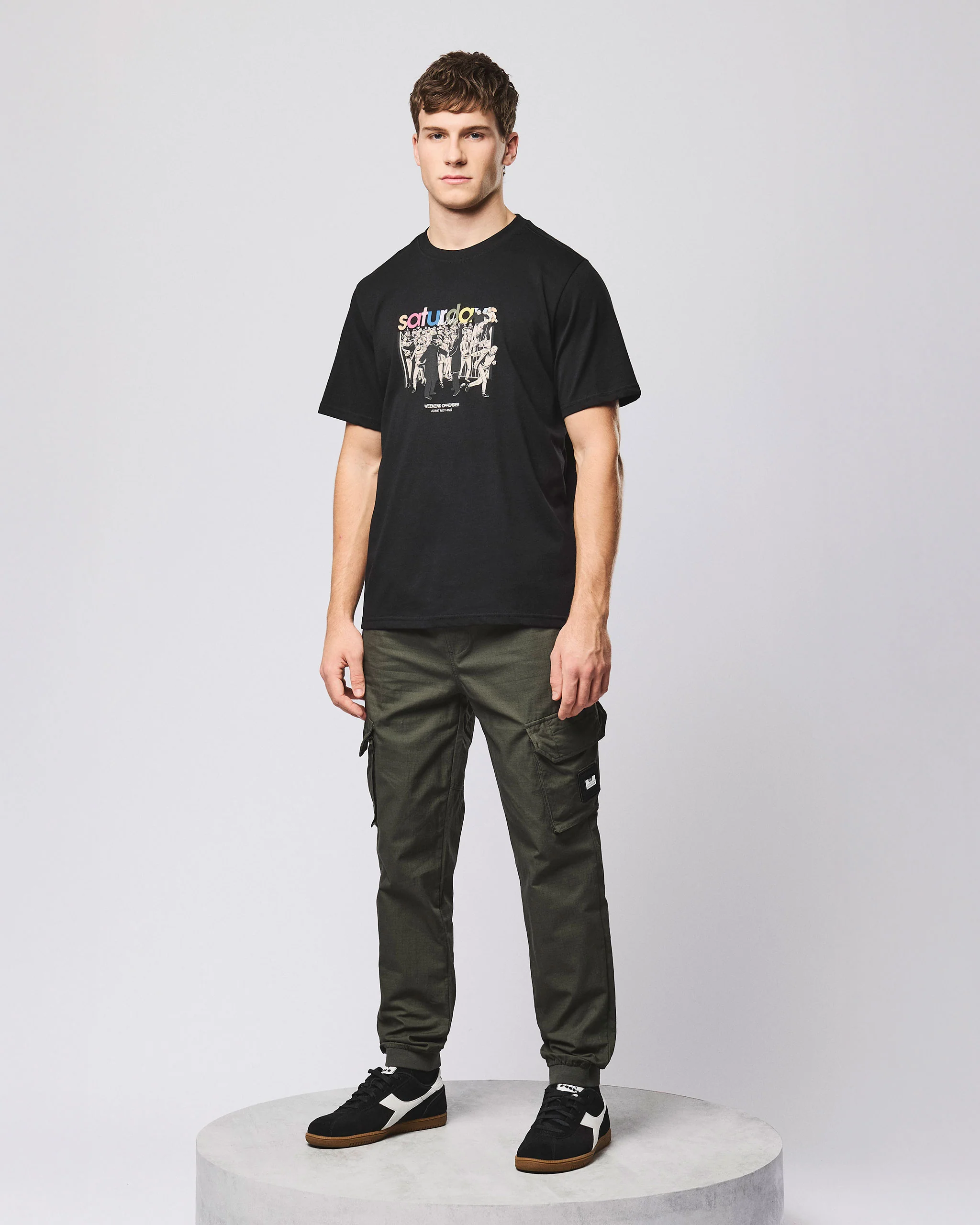 Saturdays Kids Graphic T-Shirt Black - Image 3
