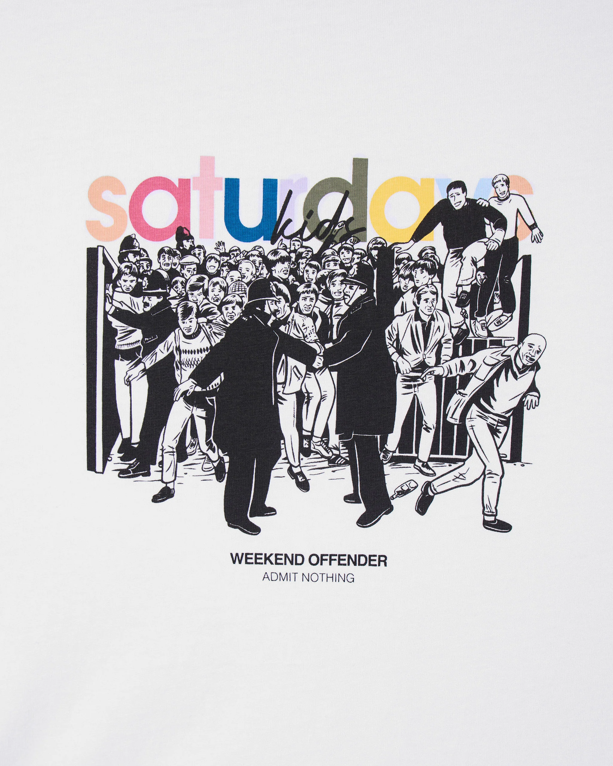 Saturdays Kids Graphic T-Shirt White - Image 2