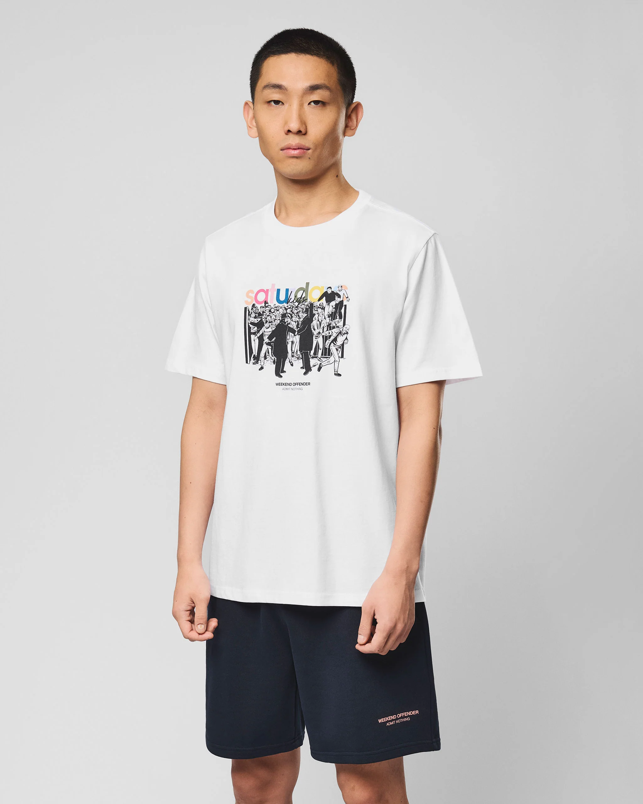 Saturdays Kids Graphic T-Shirt White - Image 3