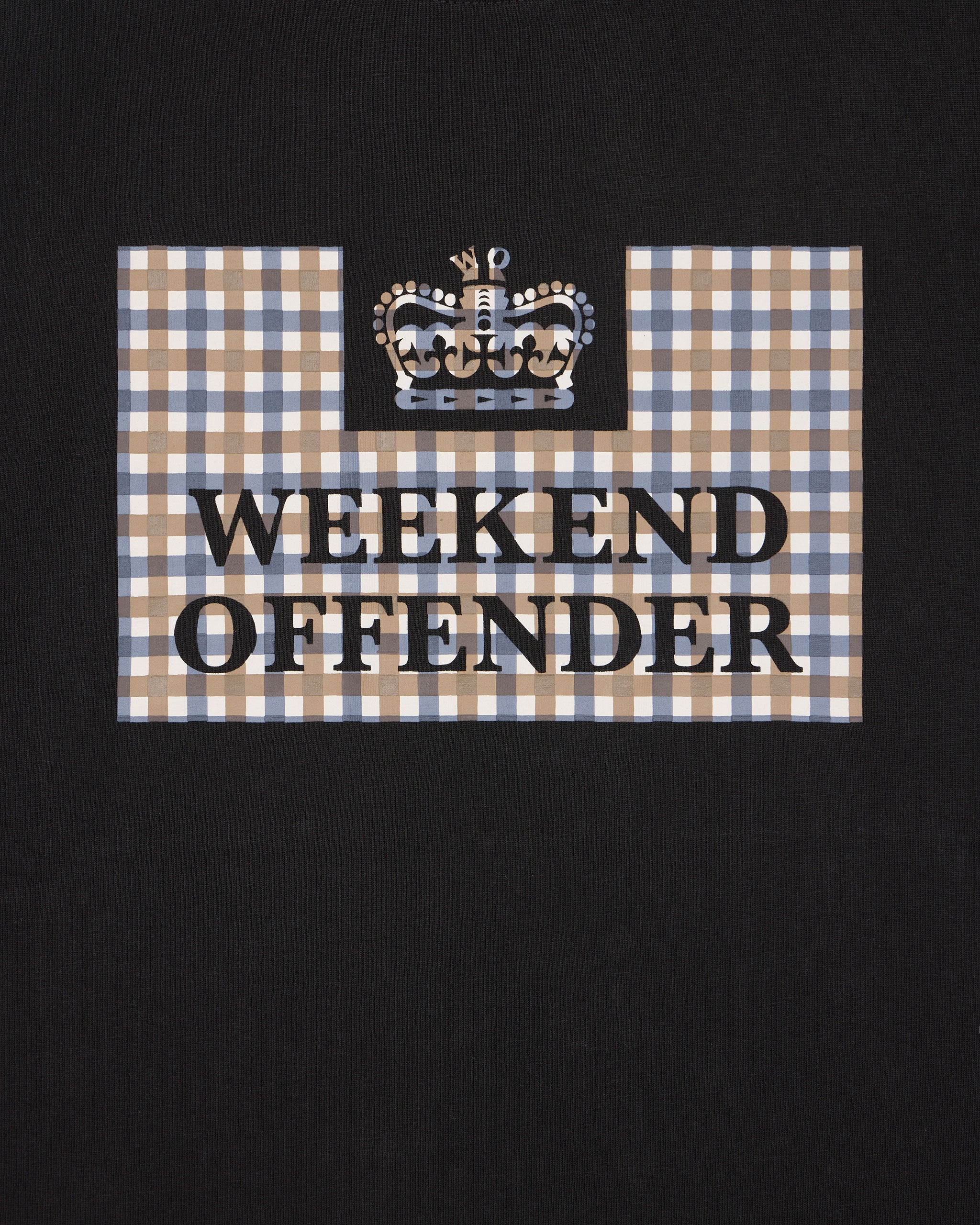 Shevchenko T-Shirt Black/Mid House Check - Image 5