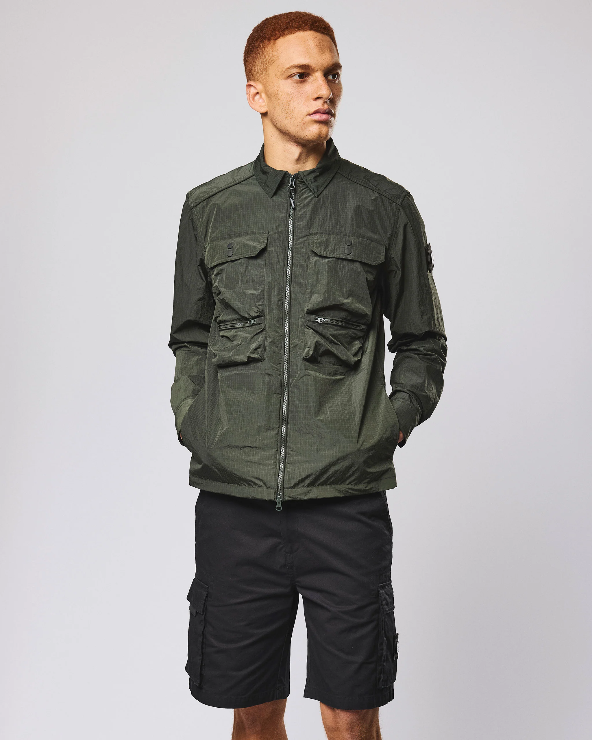 Shields Over-Shirt Black Forest Green - Image 3