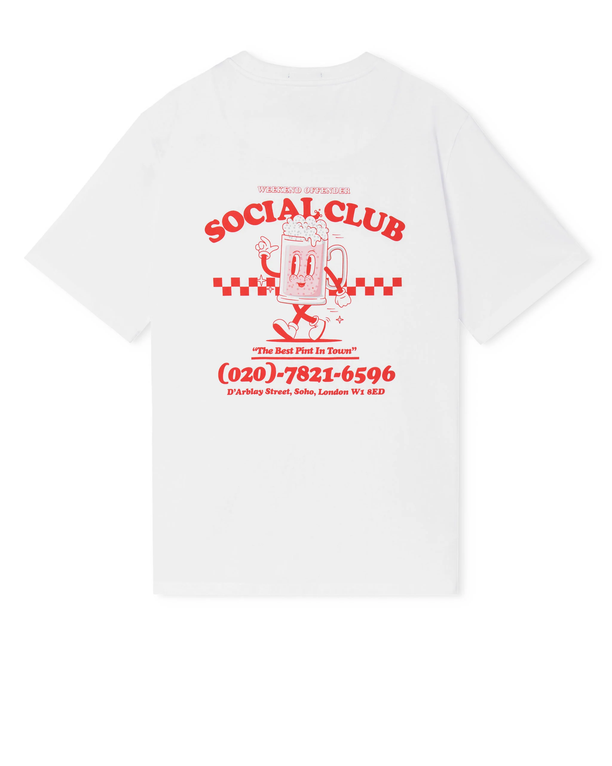 Social Club Graphic T-Shirt White - Image 2