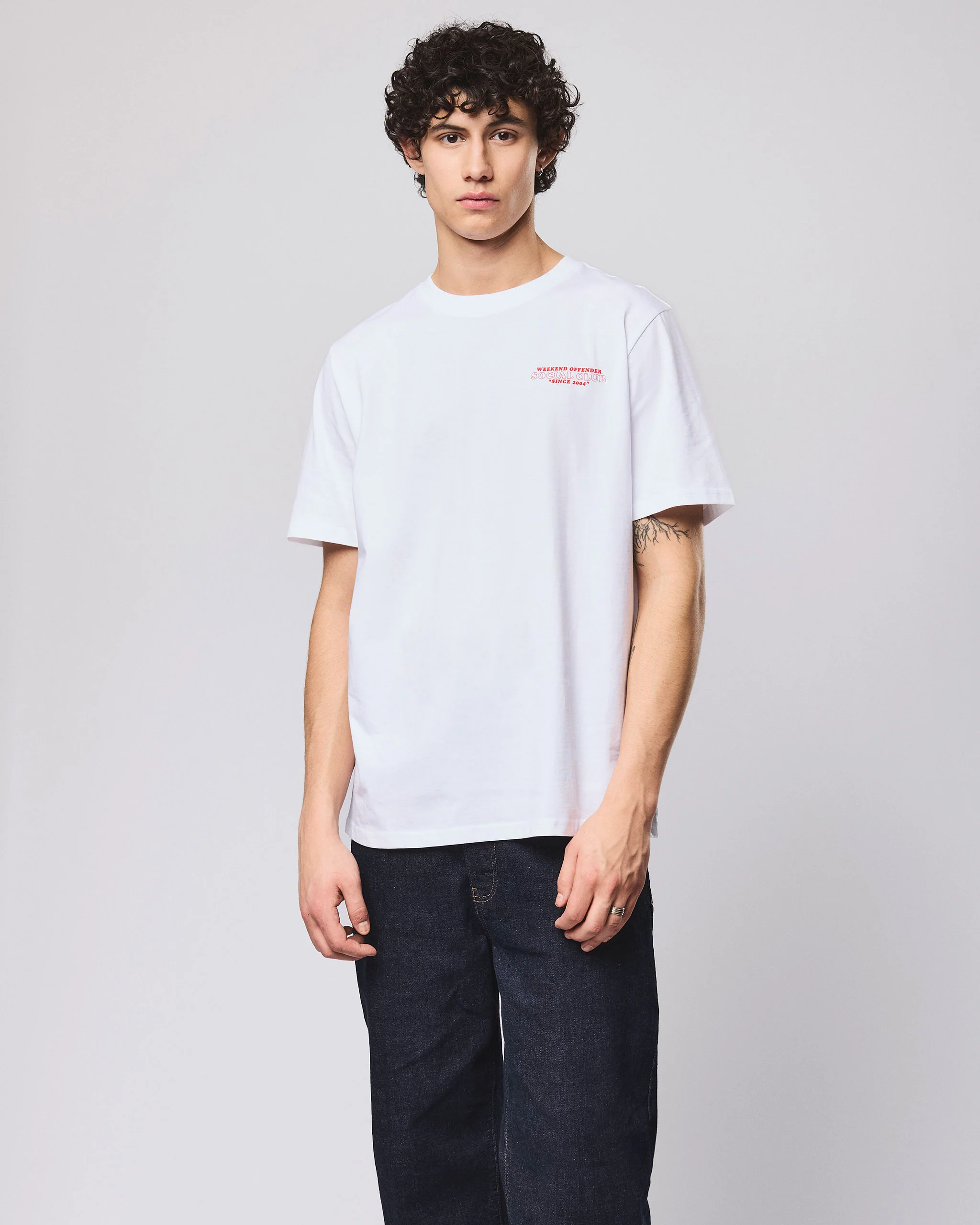 Social Club Graphic T-Shirt White - Image 5