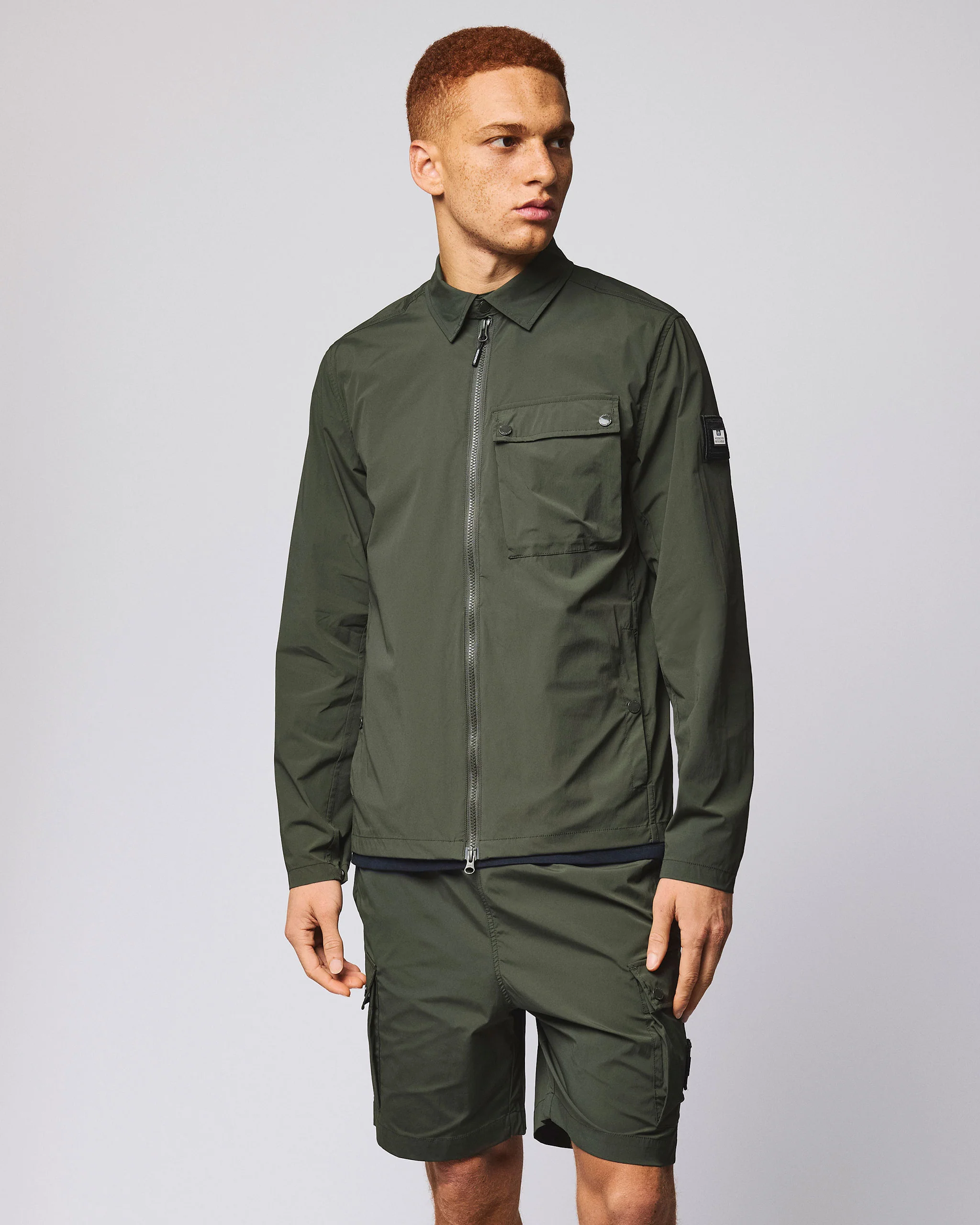 Southbank Over-Shirt Black Forest Green - Image 3