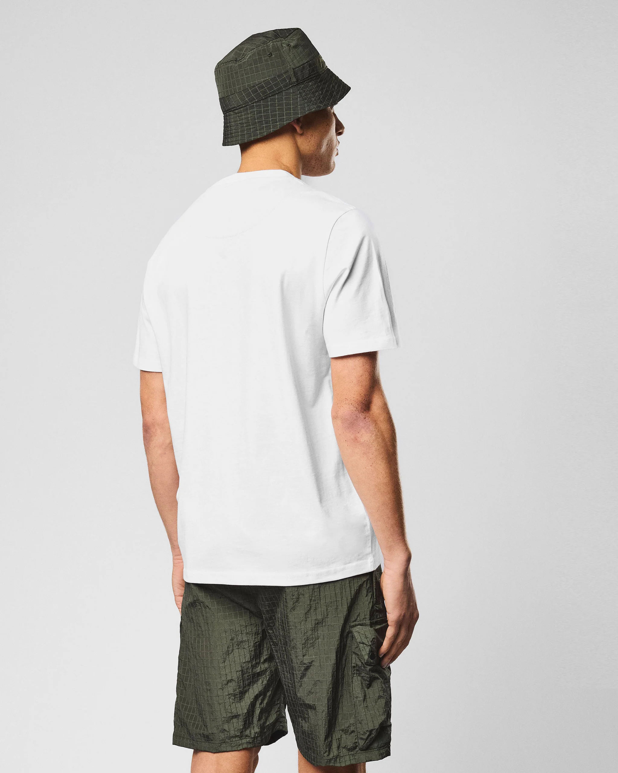 Stiniva T-Shirt White/Black Forest Green - Image 4