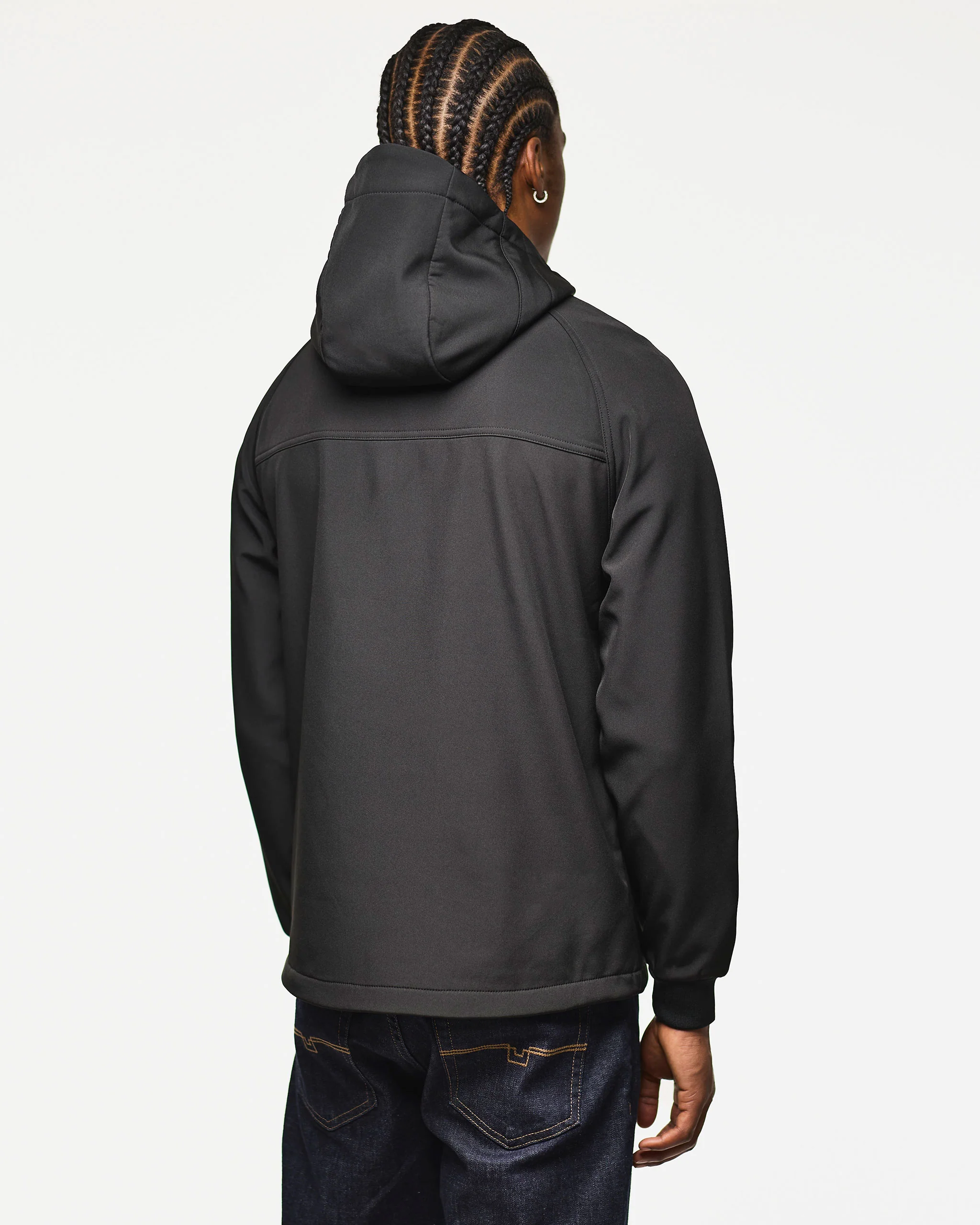 Stipe Softshell Jacket Black - Image 4