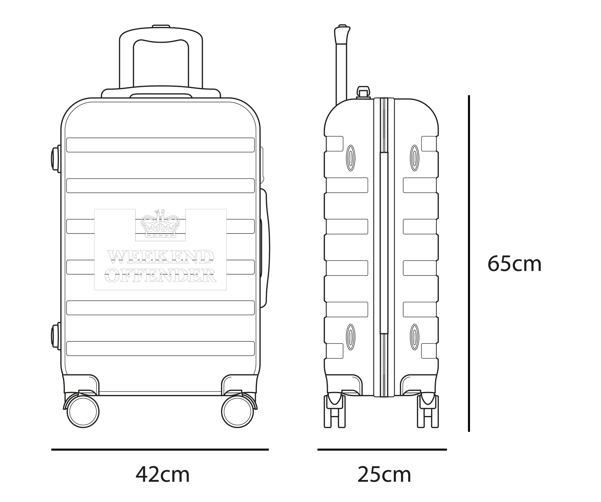 Suitcase Medium Black - Image 10