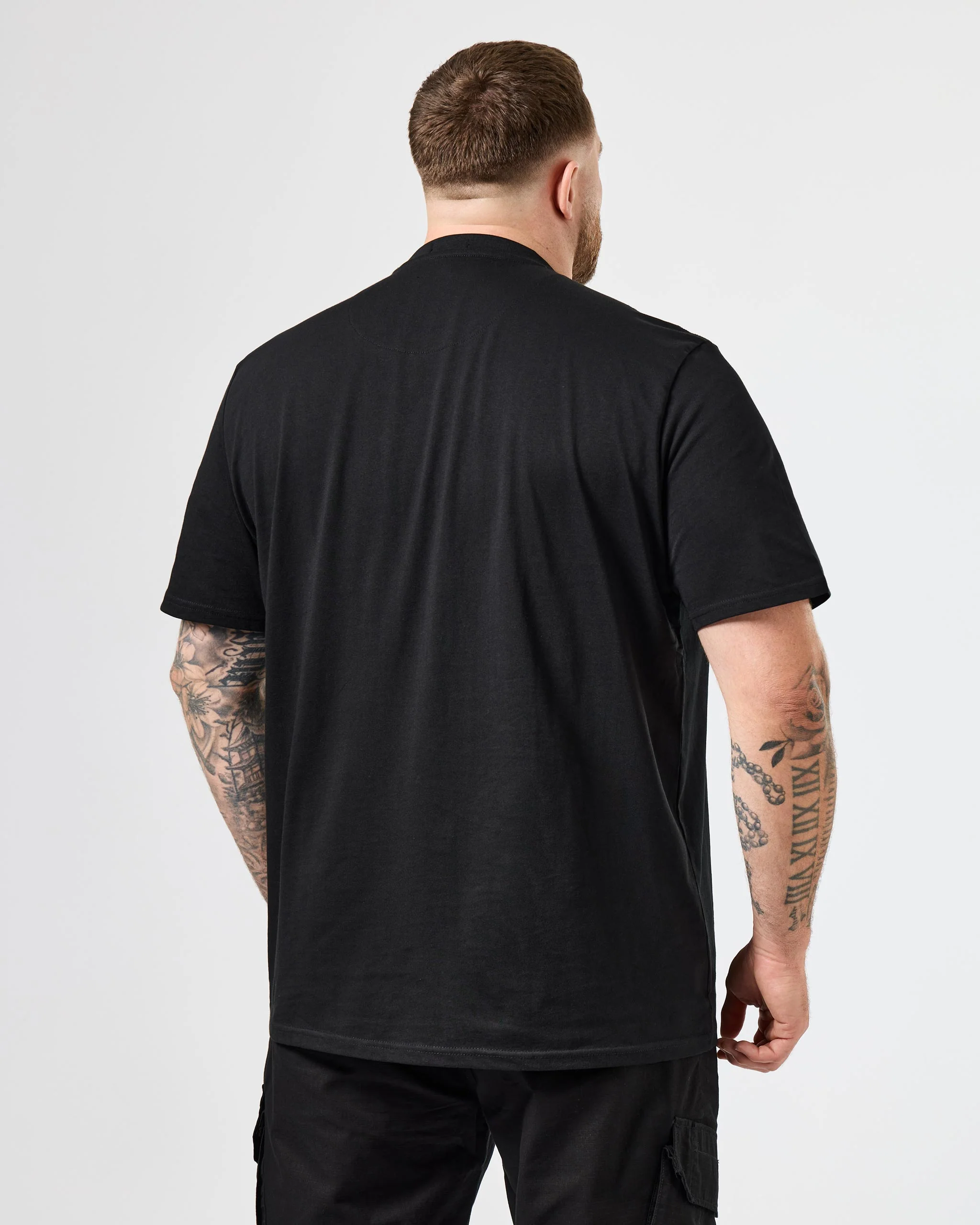 Plus Size - Supernova Graphic T-Shirt Black/Blue - Image 4