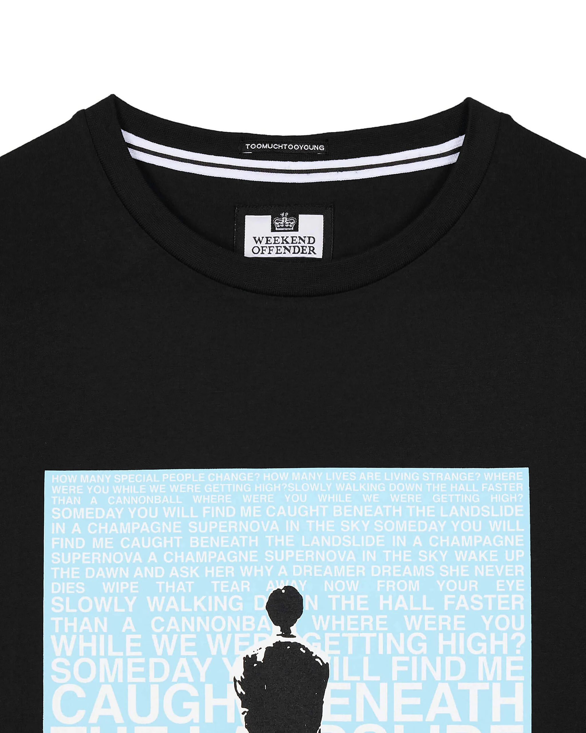 Plus Size - Supernova Graphic T-Shirt Black/Blue - Image 5