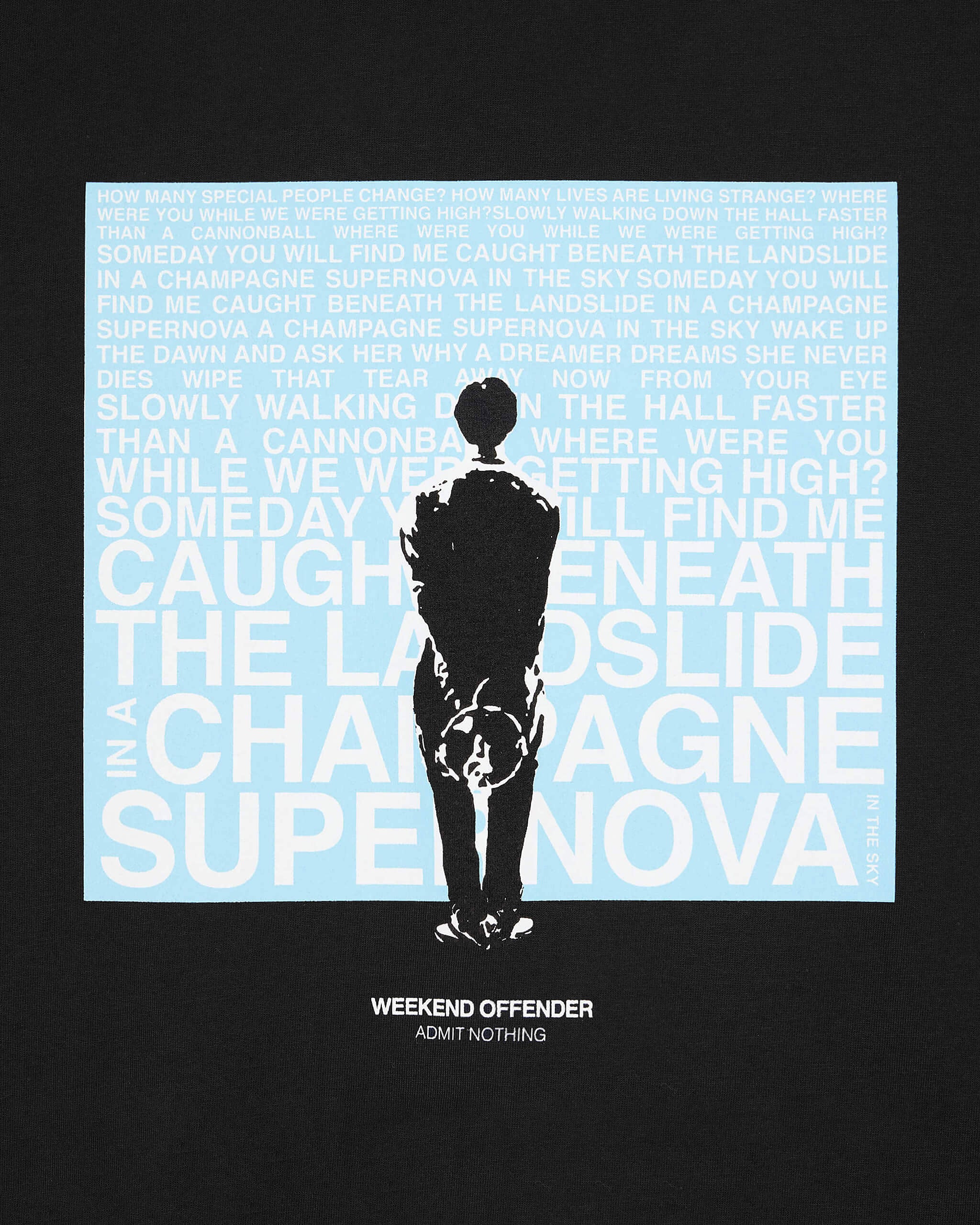 Plus Size - Supernova Graphic T-Shirt Black/Blue - Image 6