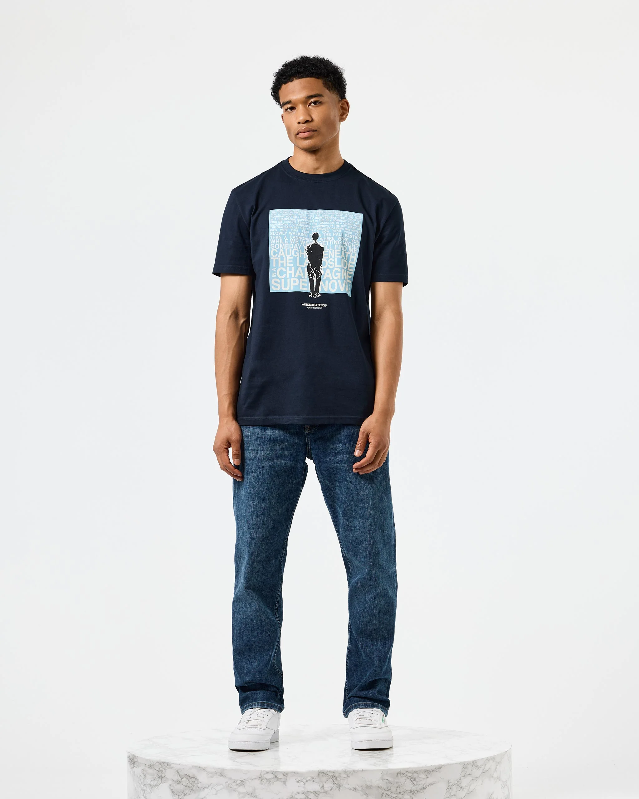 Supernova Graphic T-Shirt Navy/Blue - Image 2