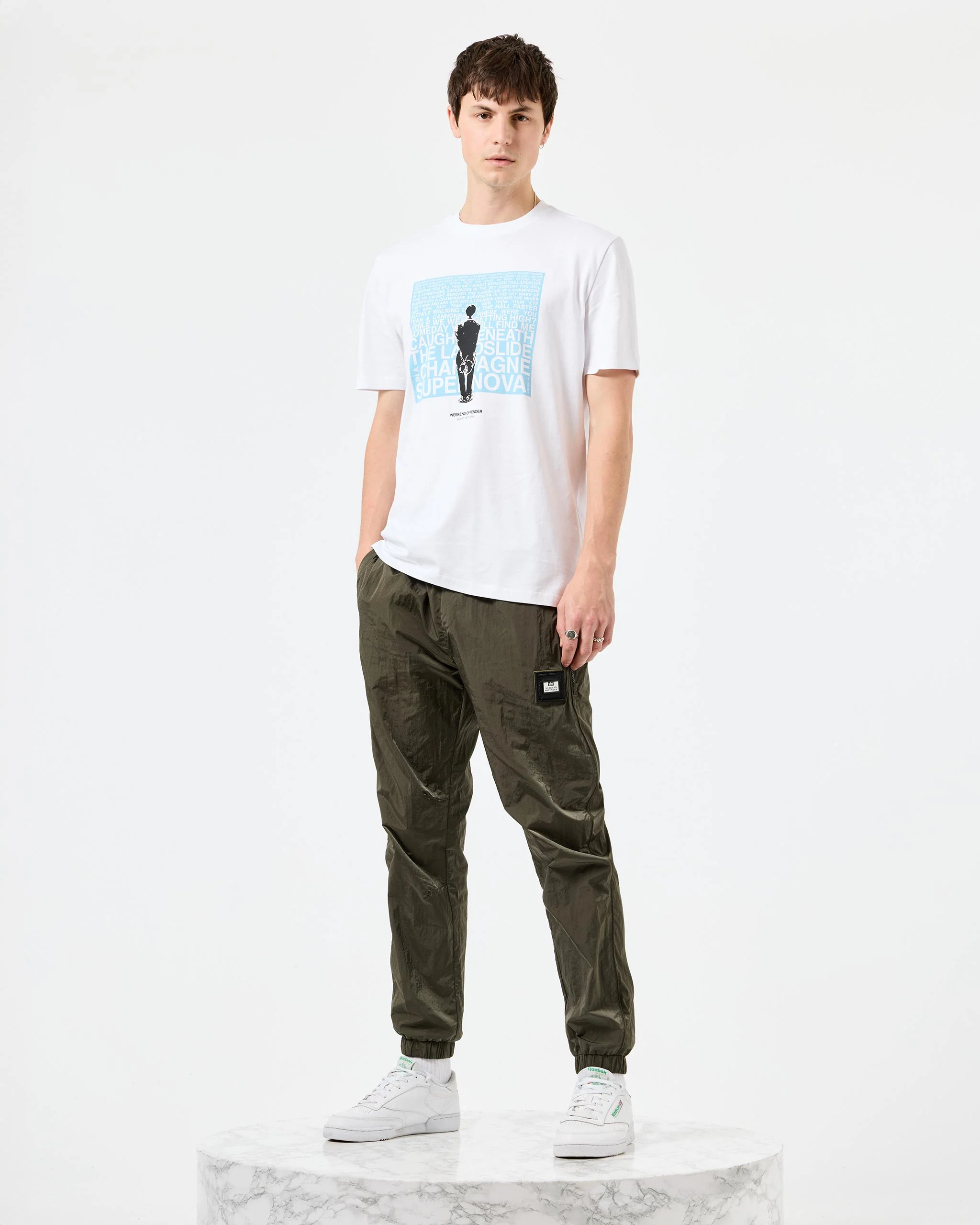Supernova Graphic T-Shirt White/Blue - Image 2