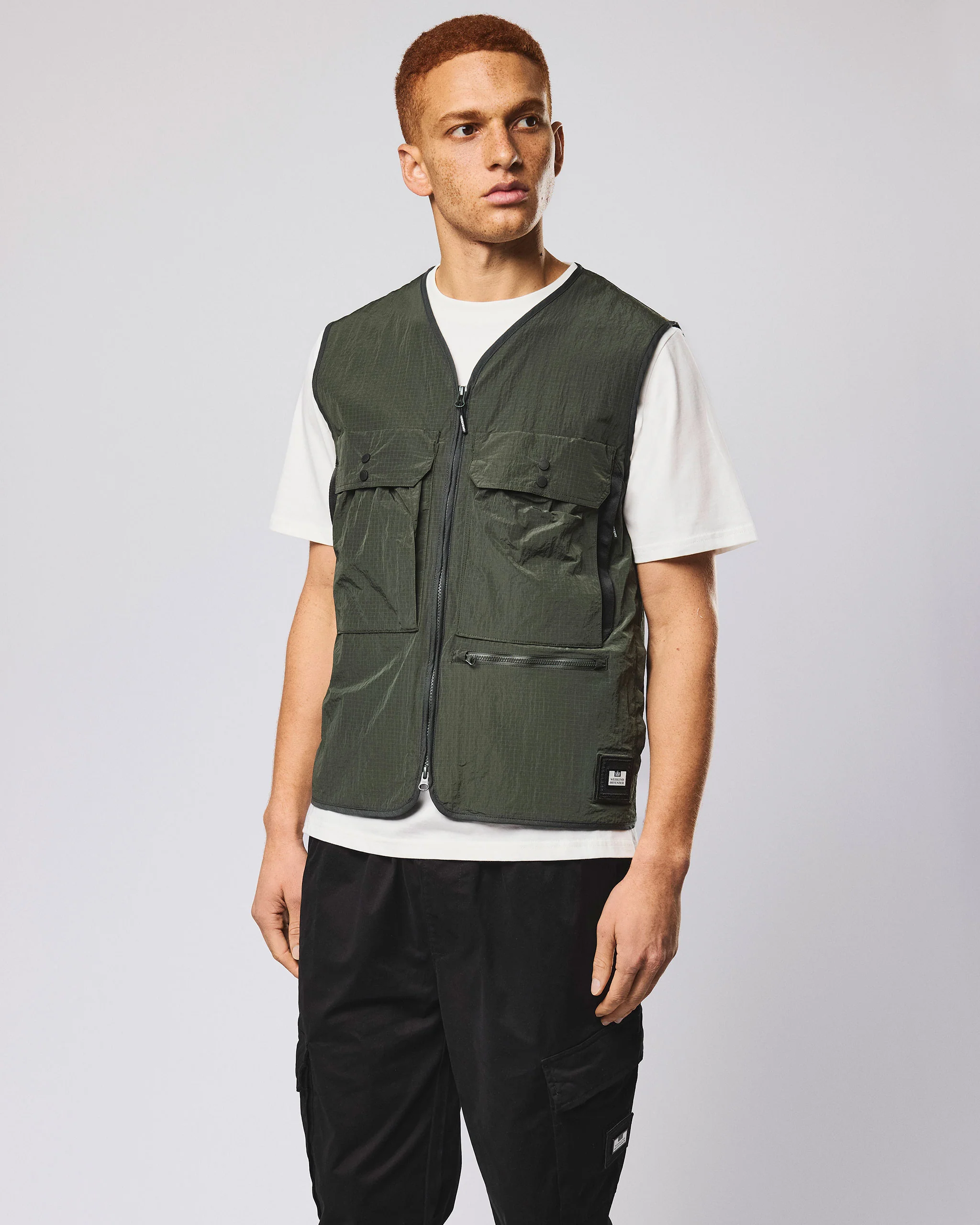 Tangier Utility Vest Black Forest Green - Image 2