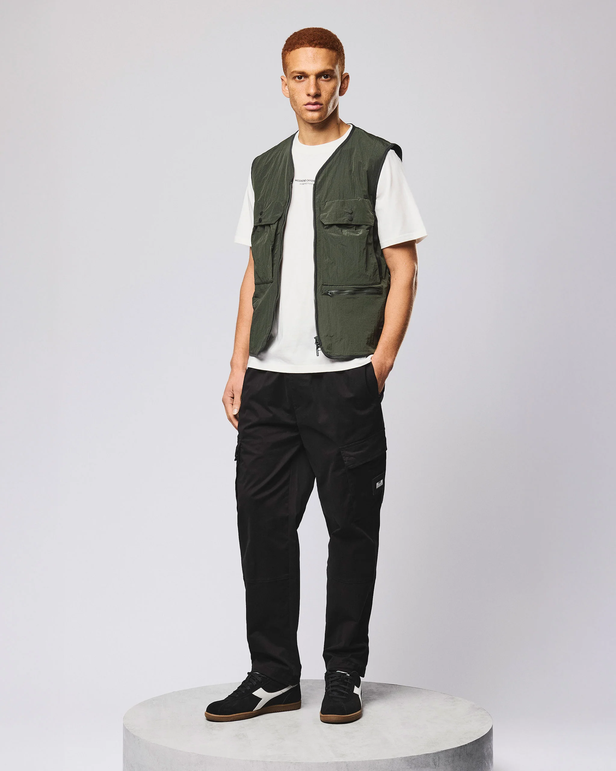 Tangier Utility Vest Black Forest Green - Image 3