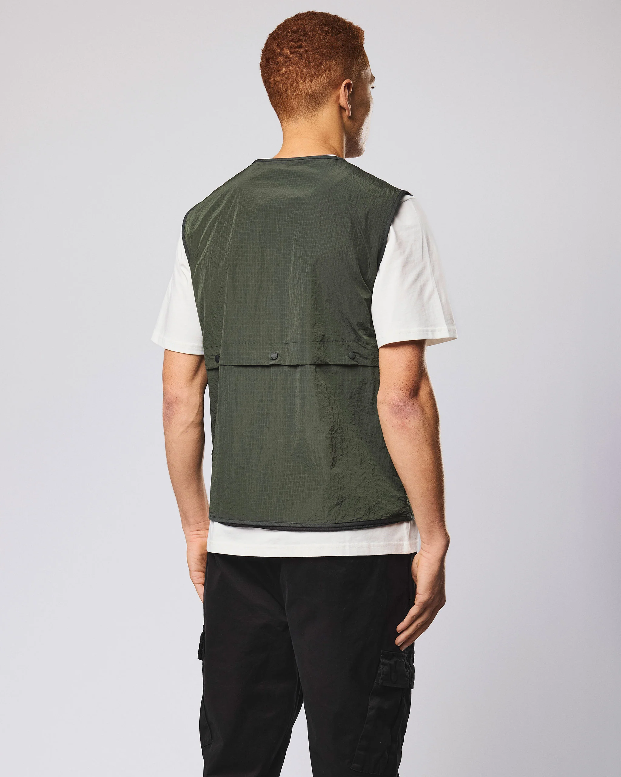 Tangier Utility Vest Black Forest Green - Image 4
