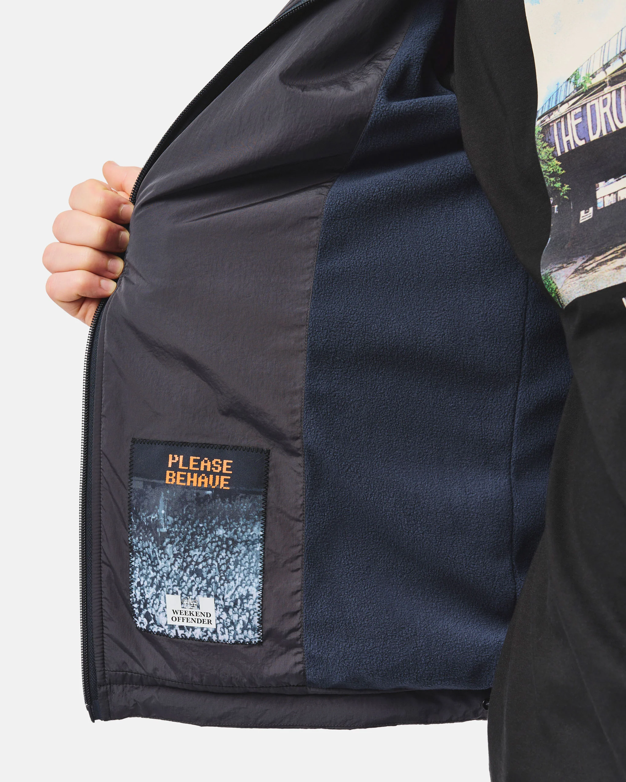 Technician Fleece Lined Jacket Ash Grey - Image 4