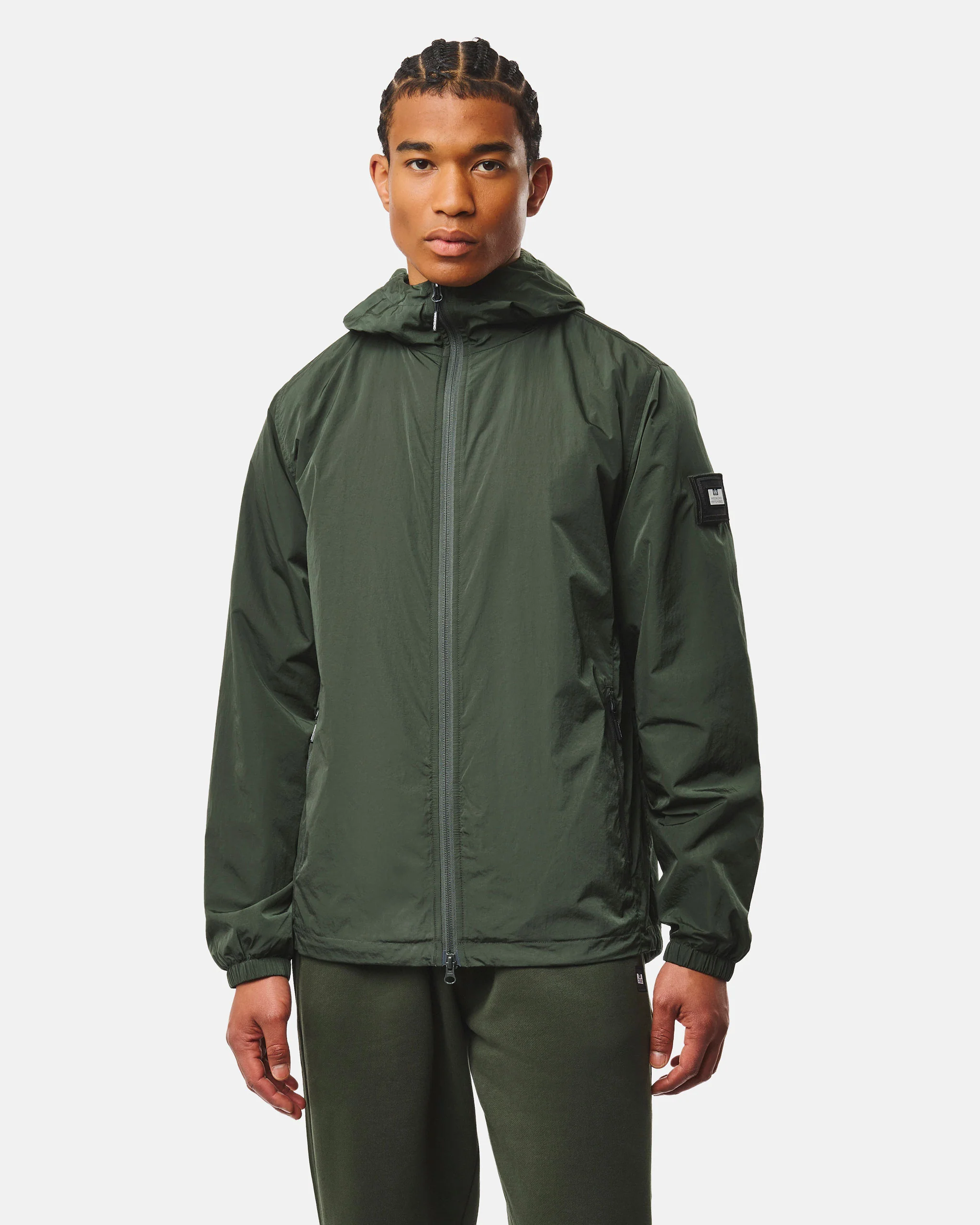 Technician Fleece Lined Jacket Black Forest Green - Image 2
