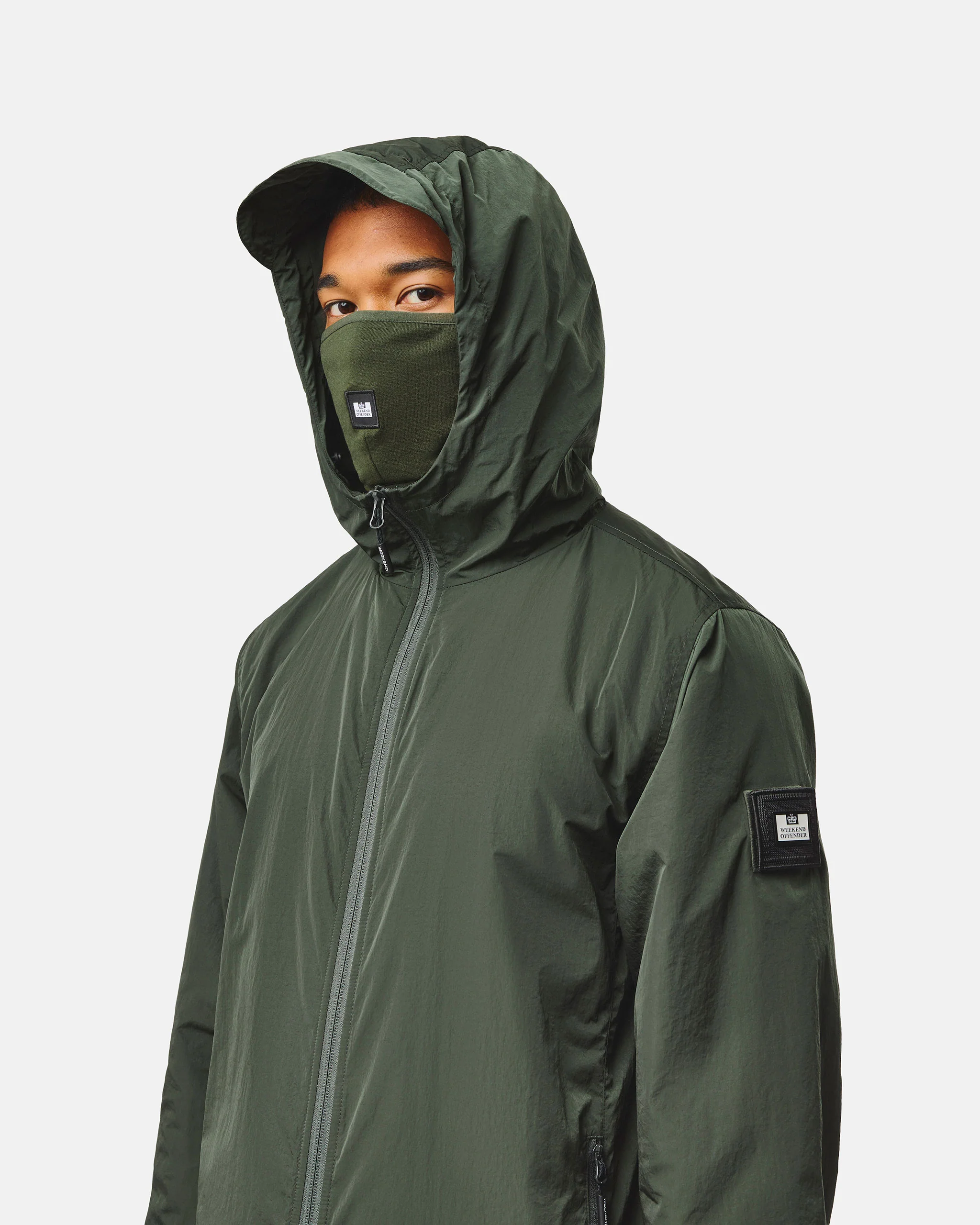 Technician Fleece Lined Jacket Black Forest Green - Image 3