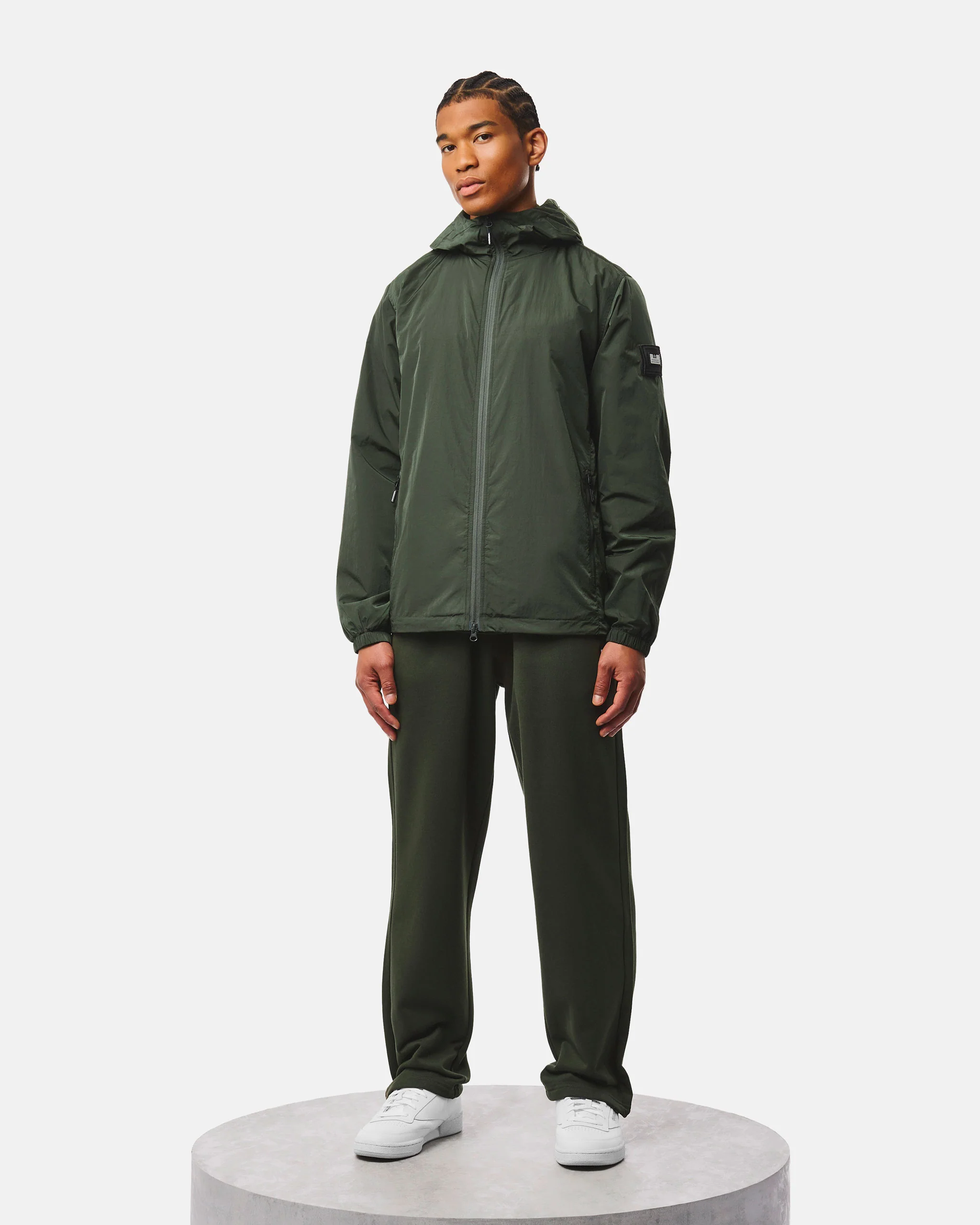 Technician Fleece Lined Jacket Black Forest Green - Image 5