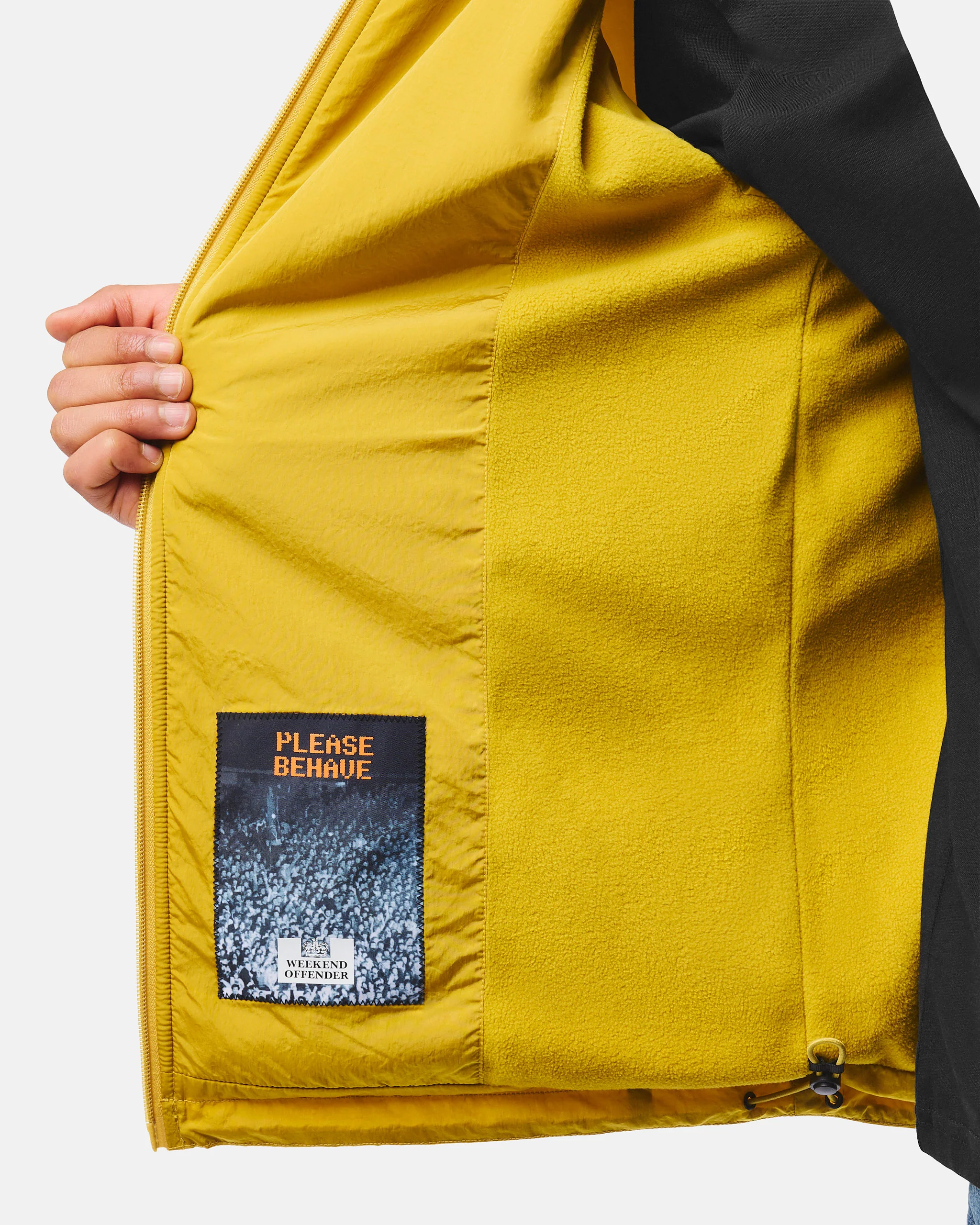 Technician Fleece Lined Jacket Saffron - Image 4