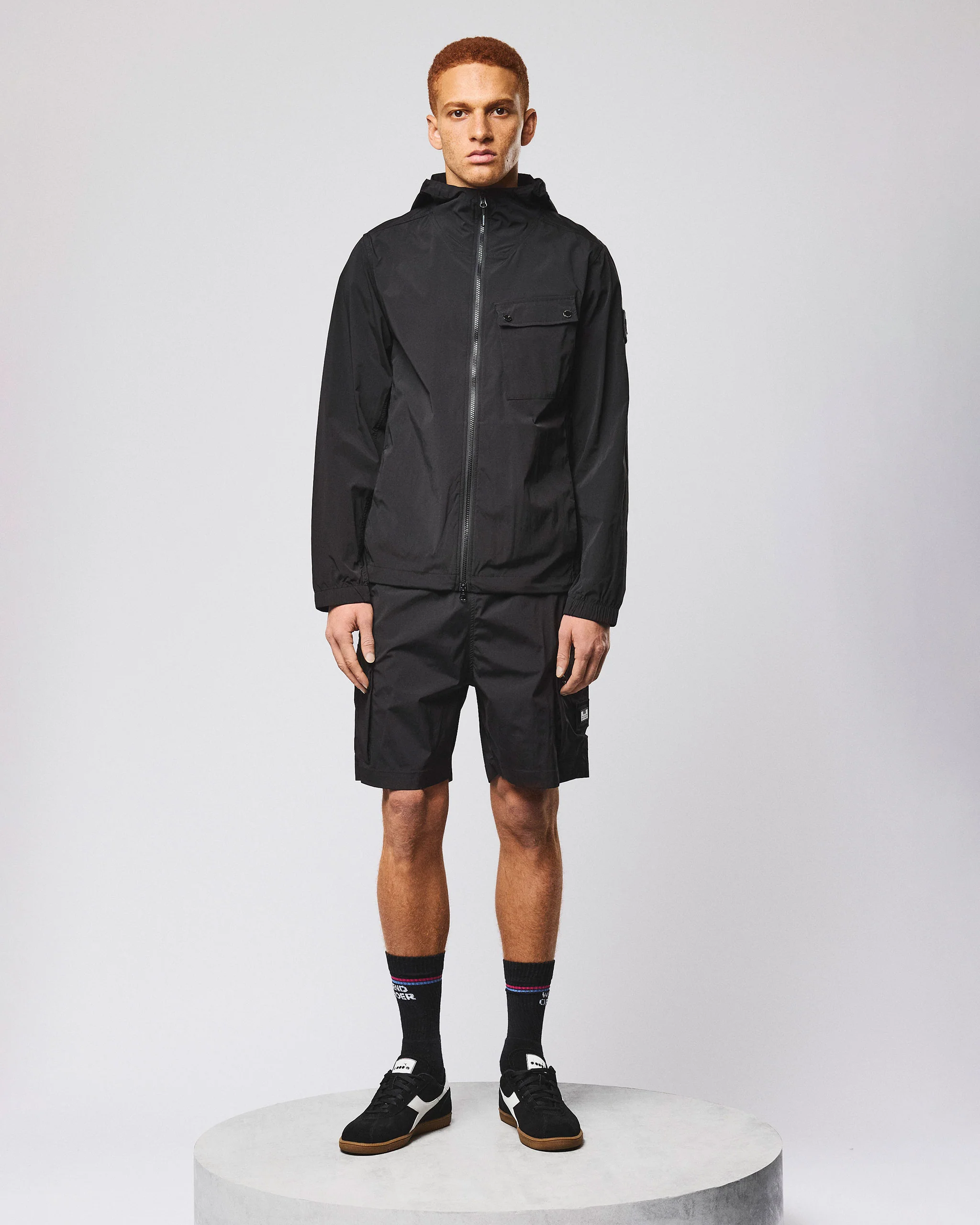 Temara Technical Windbreaker Jacket Black - Image 3
