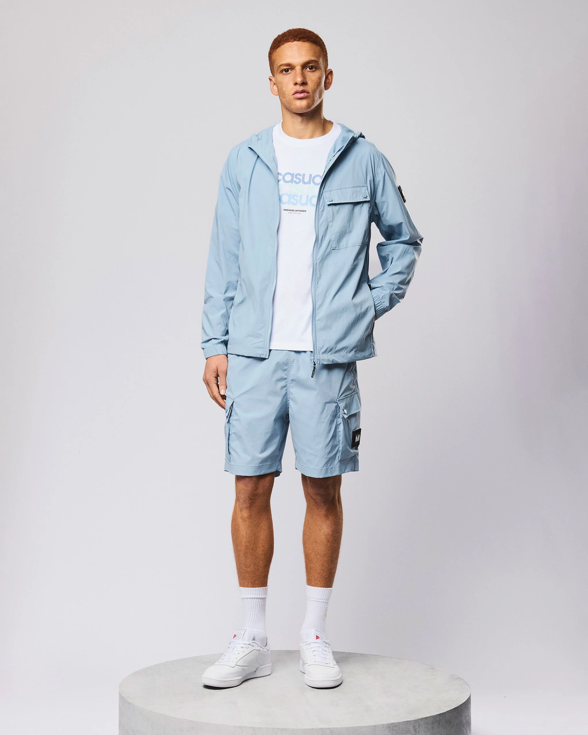 Temara Technical Windbreaker Jacket Blue Tourmaline - Image 3
