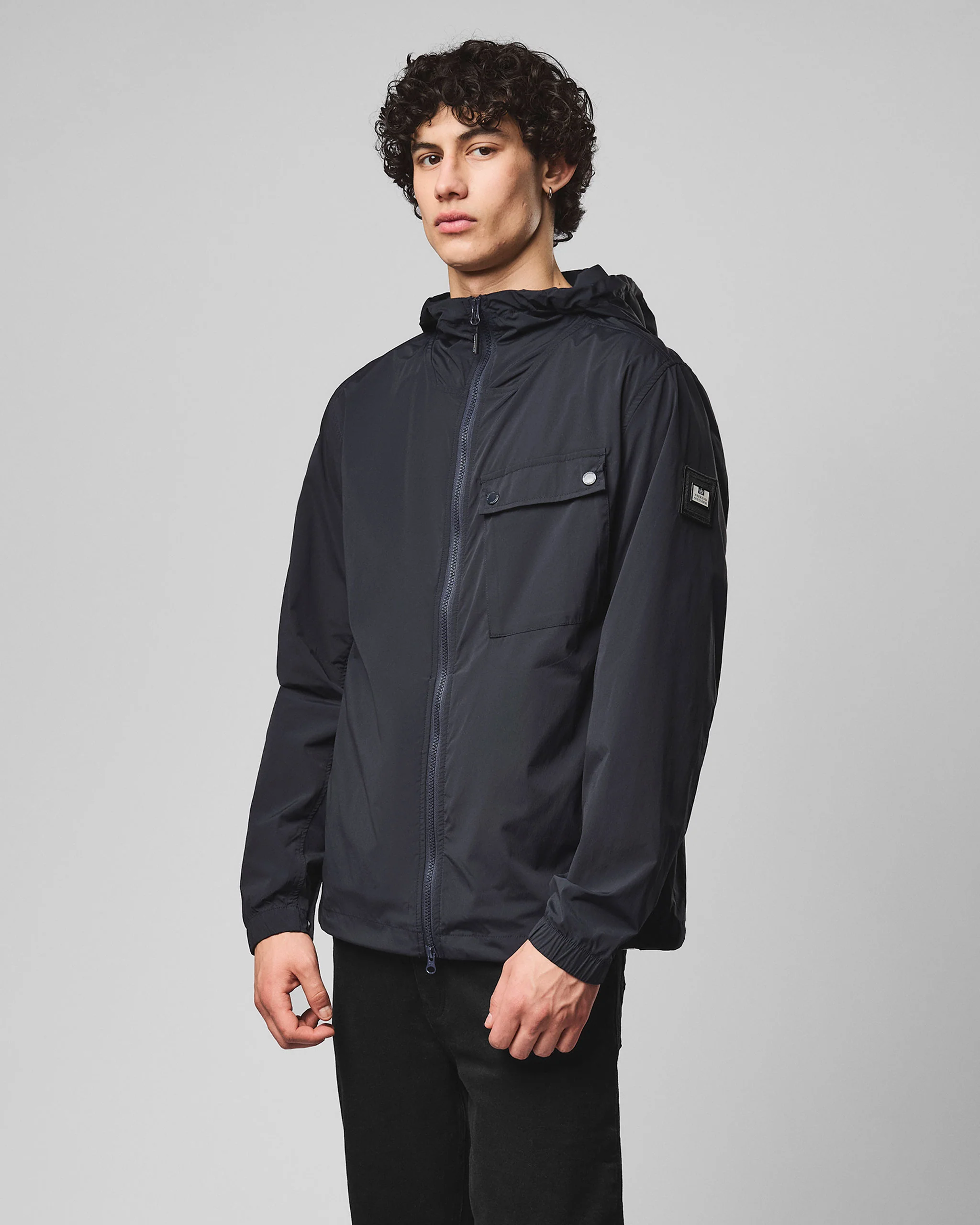 Temara Technical Windbreaker Jacket Navy - Image 3